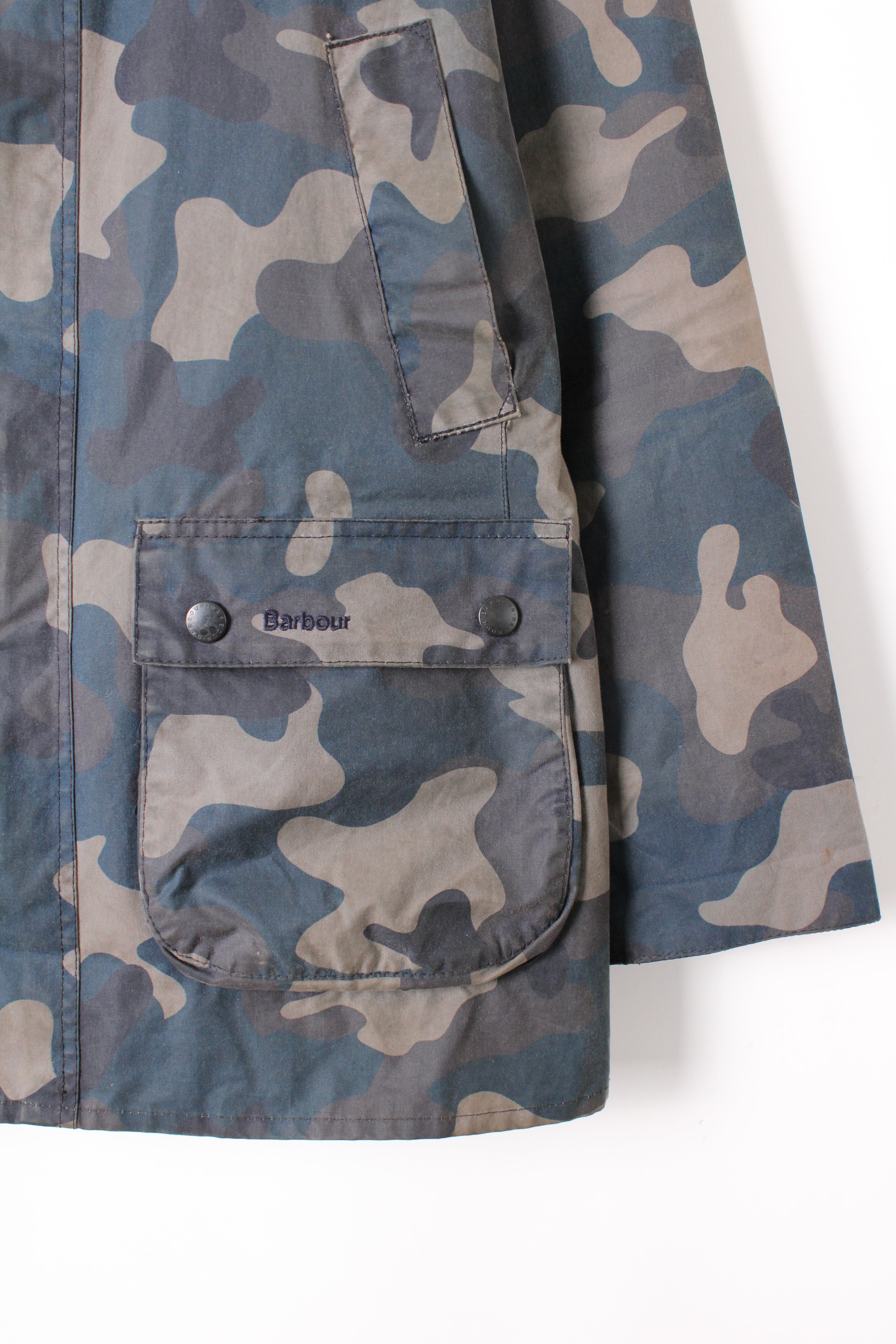 BARBOUR BEDALE SL CAMO WAXED JACKET - M