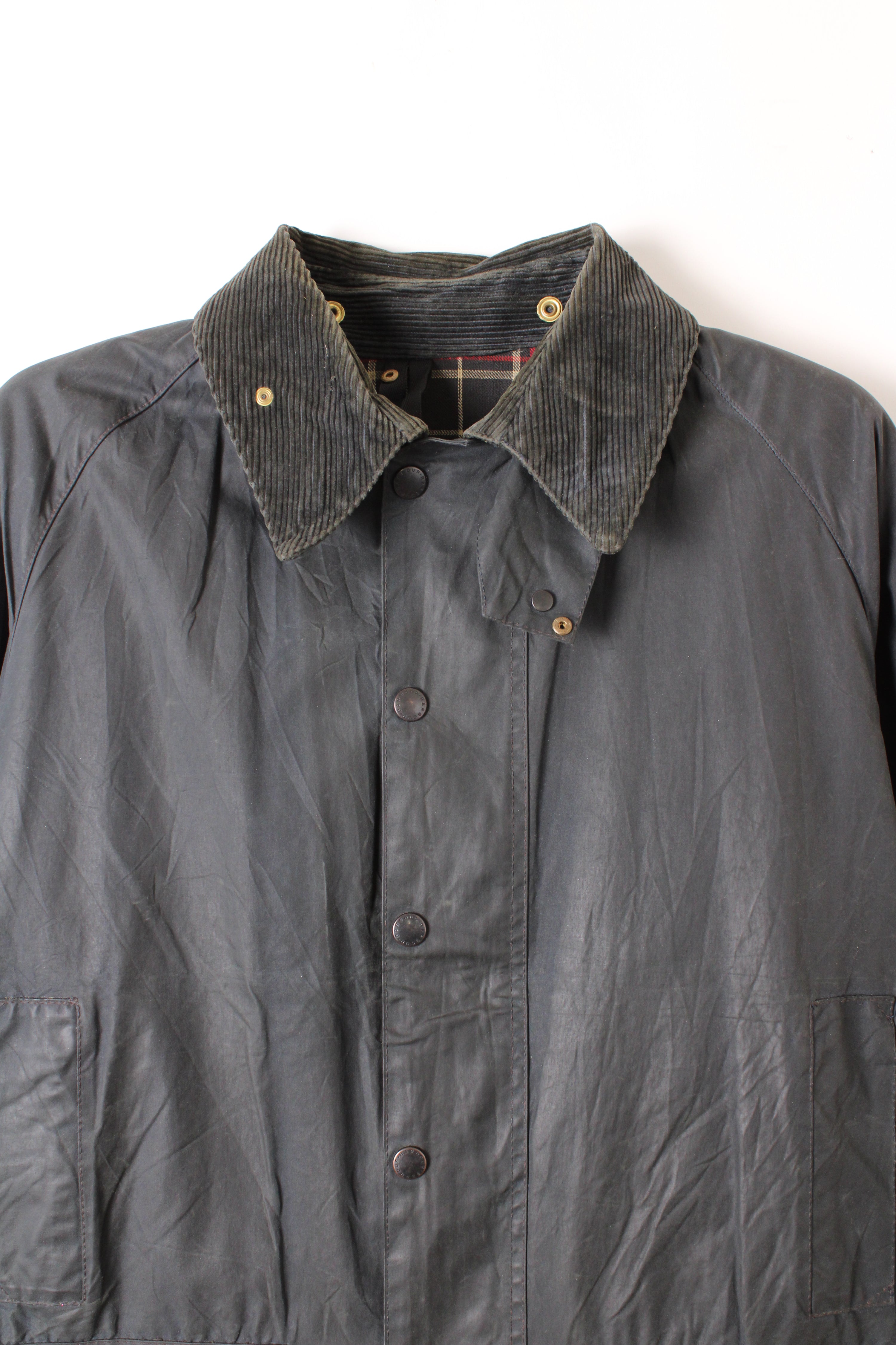 BARBOUR BEAUFORT WAXED JACKET BLUE - L/XL