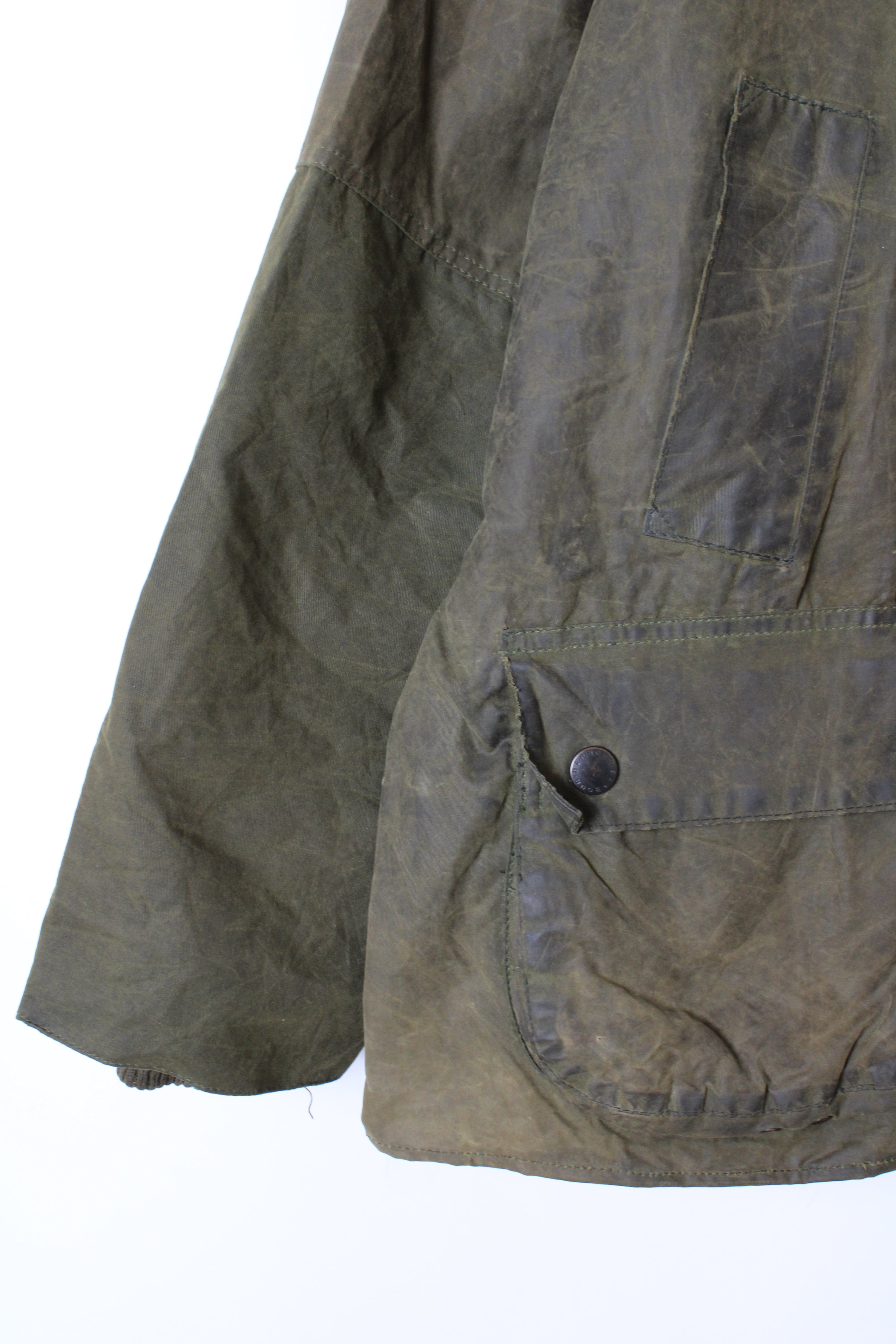 BARBOUR BEDALE WAXED JACKET GREEN - L/XL