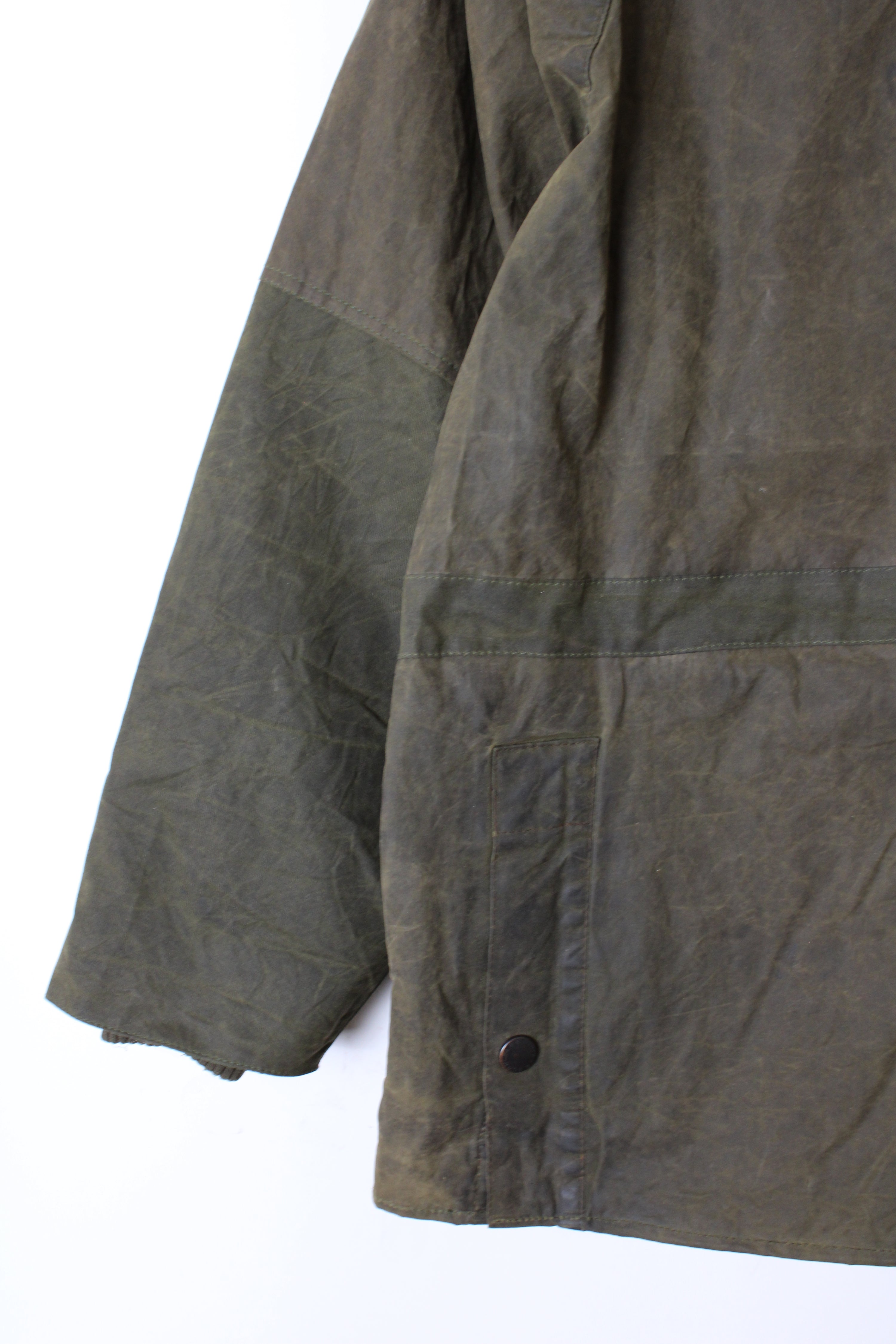 BARBOUR BEDALE WAXED JACKET GREEN - L/XL