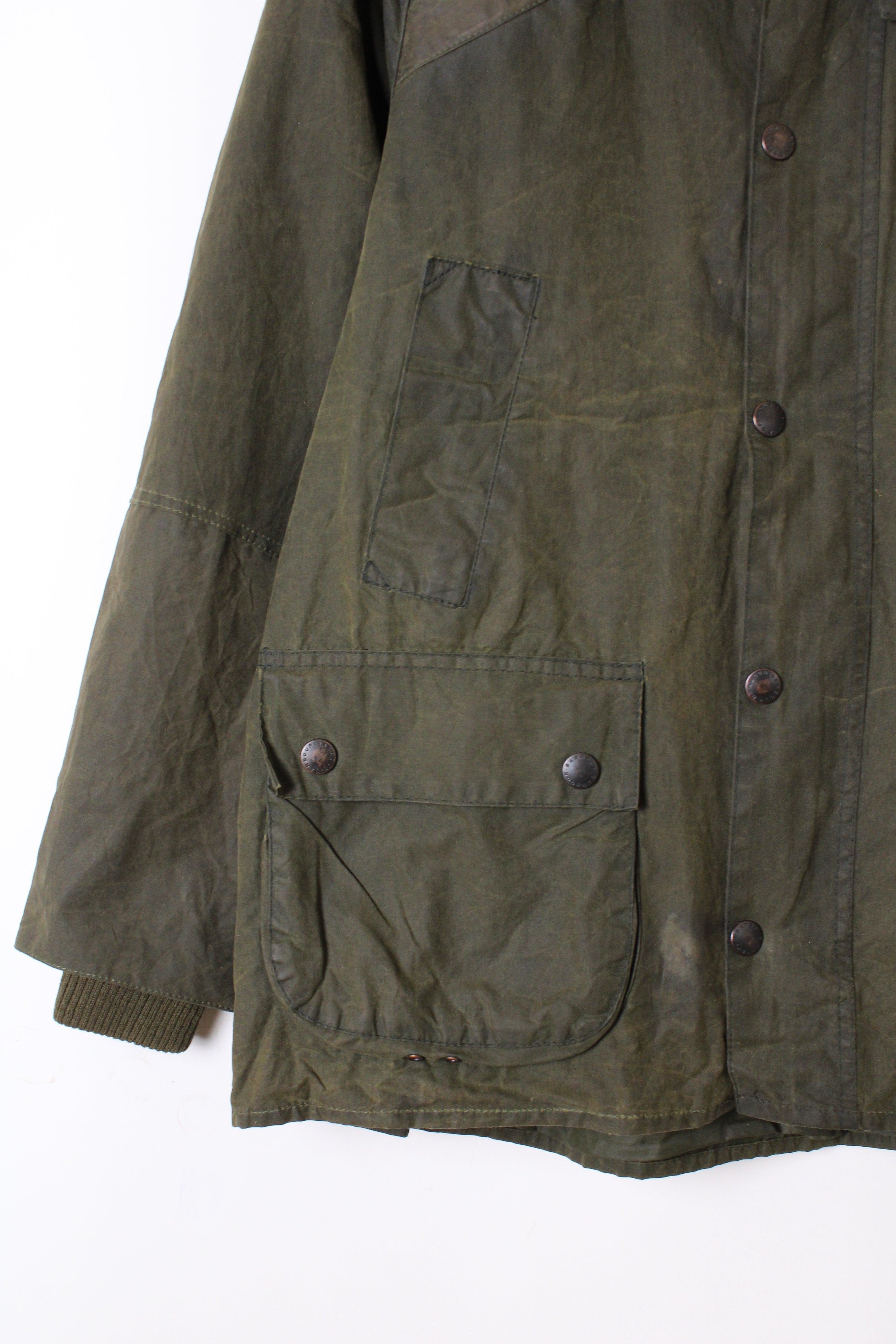 BARBOUR BEDALE WAXED JACKET GREEN - S/M