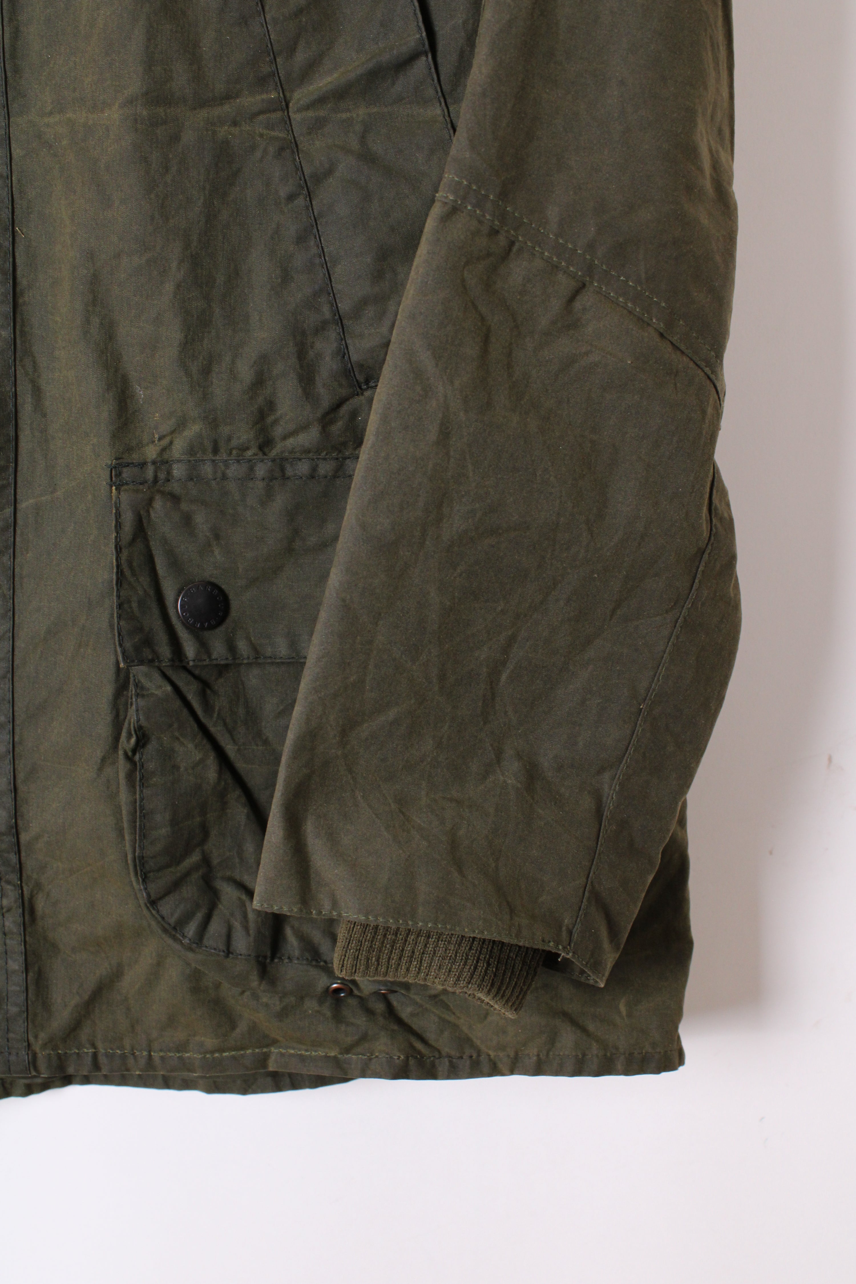 BARBOUR BEDALE WAXED JACKET GREEN - S/M