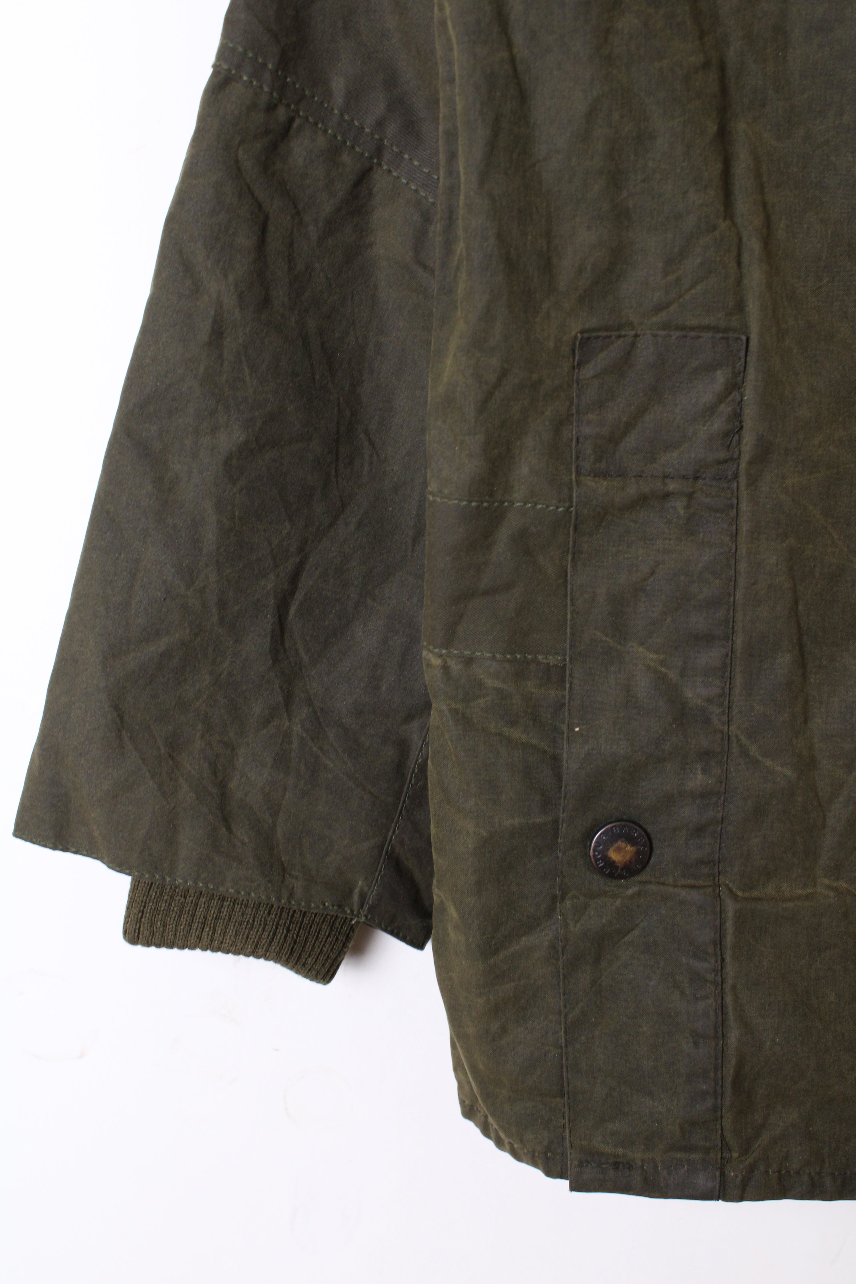 BARBOUR BEDALE WAXED JACKET GREEN - S/M