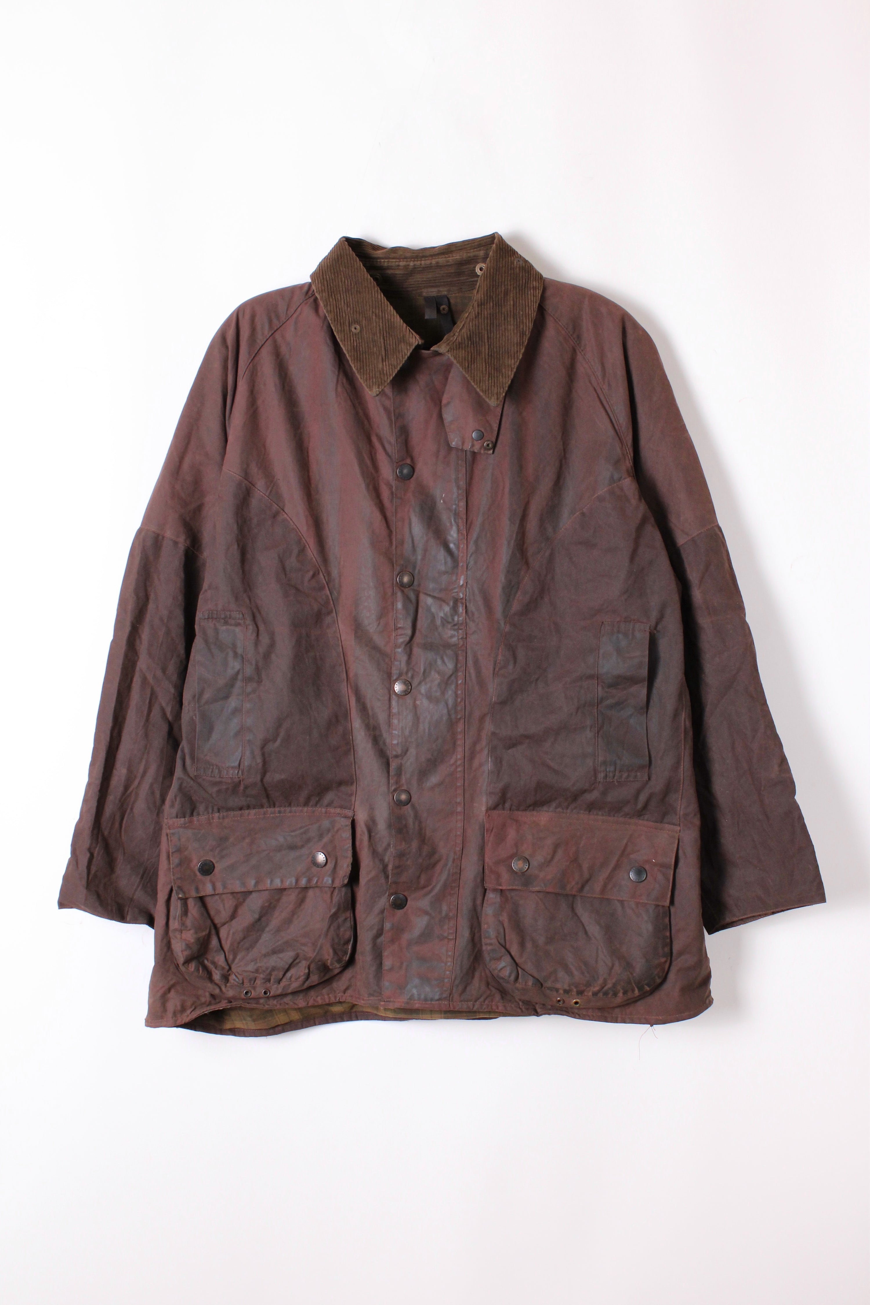 BARBOUR BEDALE WAXED JACKET RUSTIC BROWN - L/XL