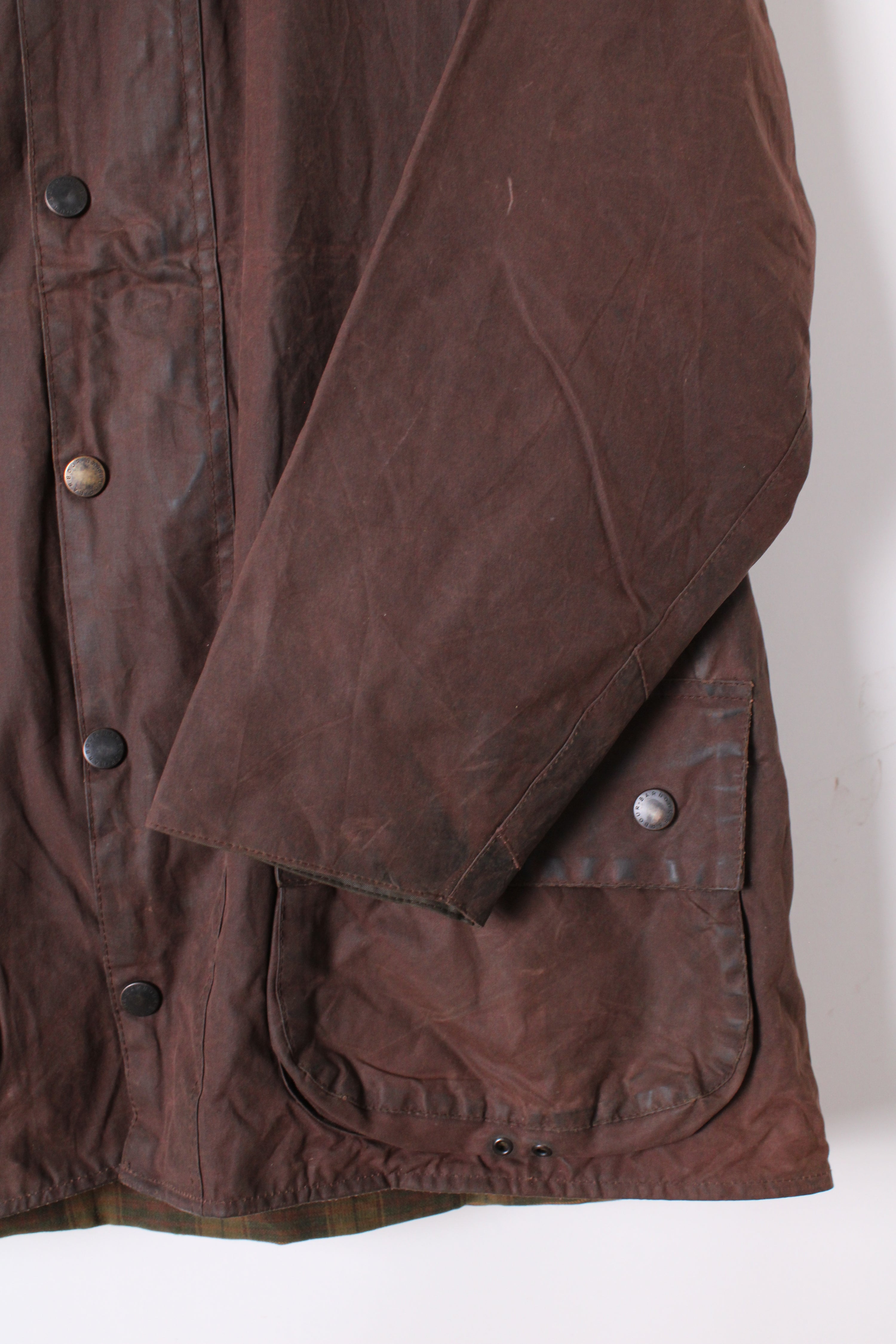 BARBOUR BEAUFORT WAXED JACKET RUSTIC BROWN - M/L