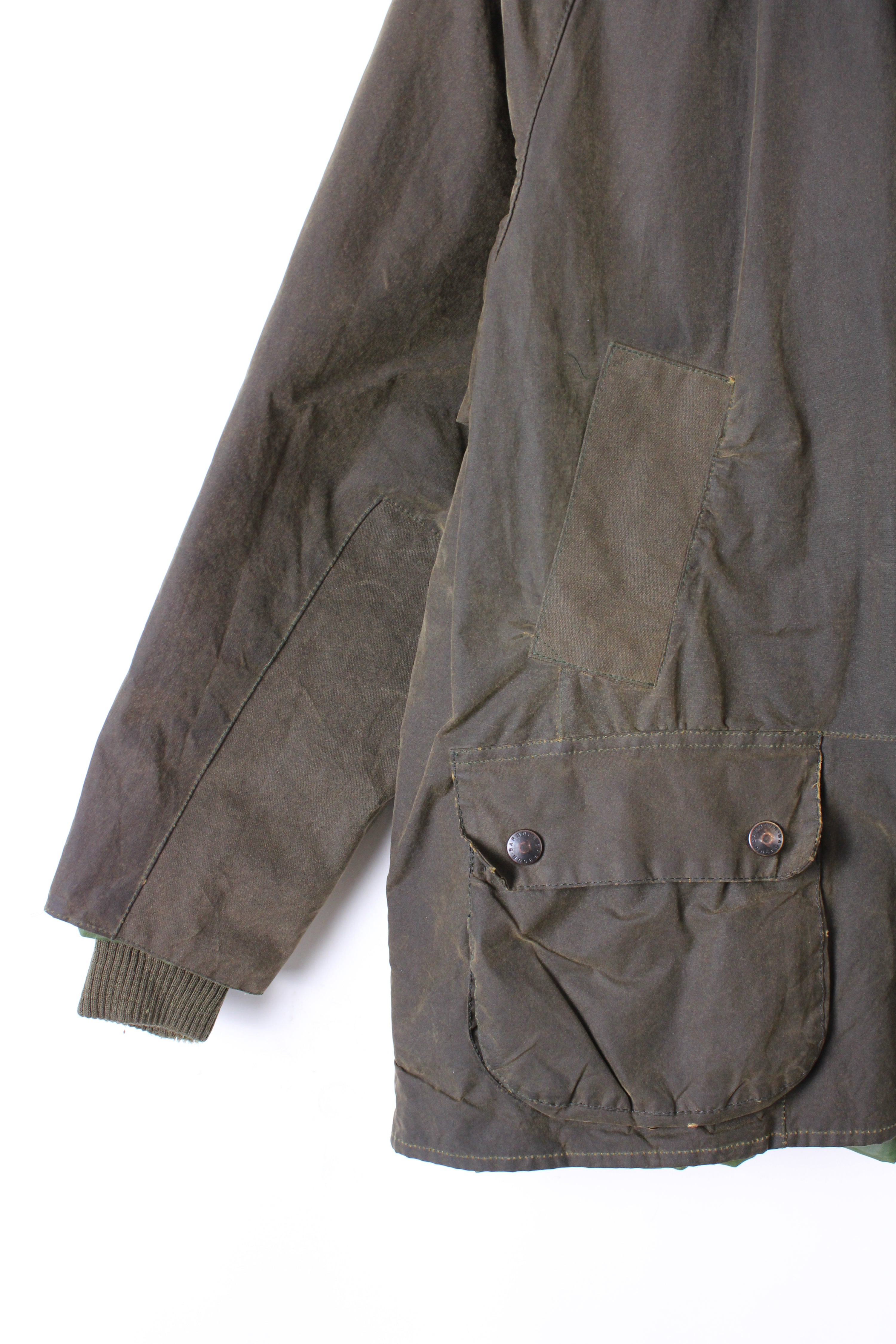 BARBOUR BEDALE WAXED JACKET GREEN - L/XL