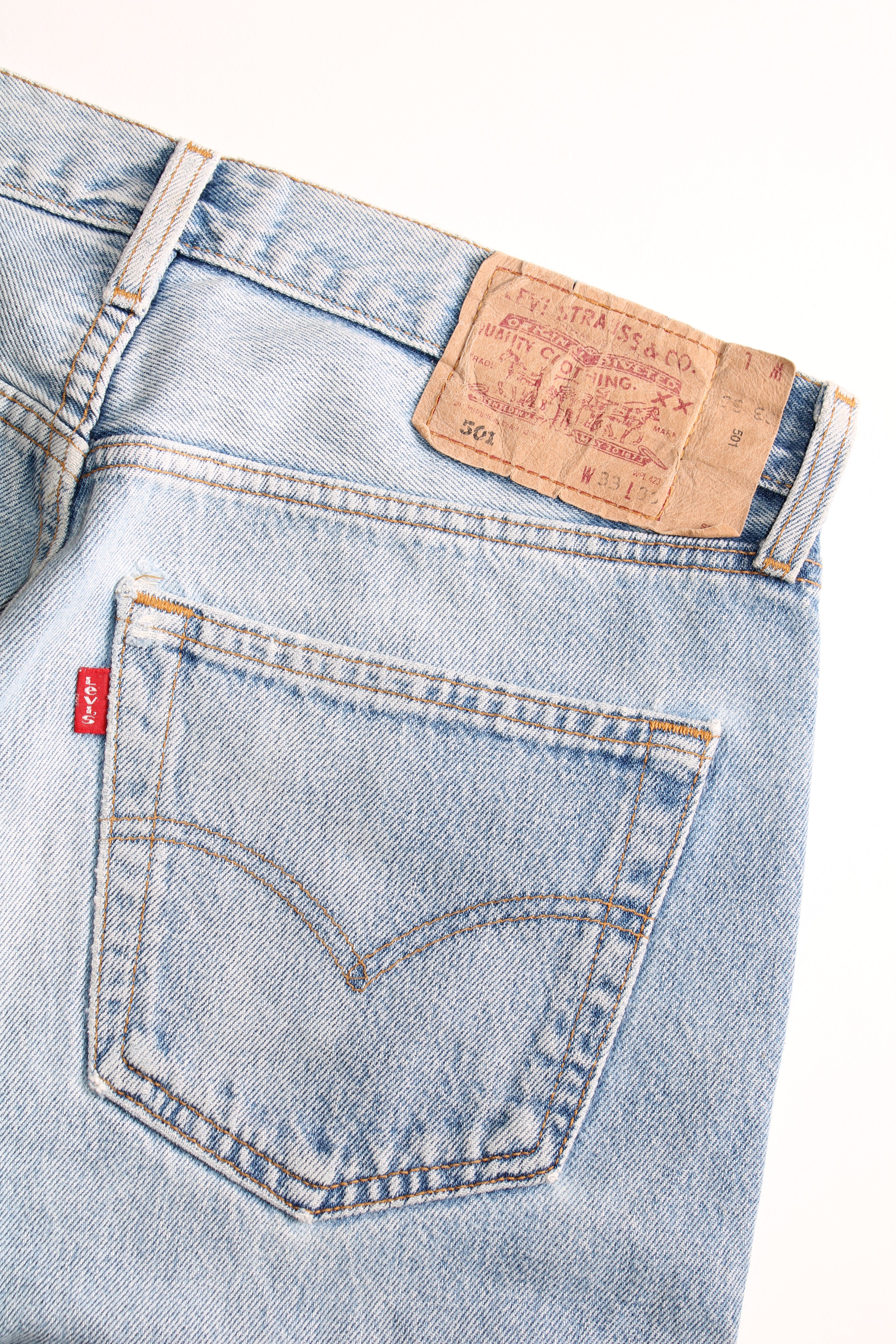 LEVIS 501 JEANS SHORTS LIGHT BLUE - W33