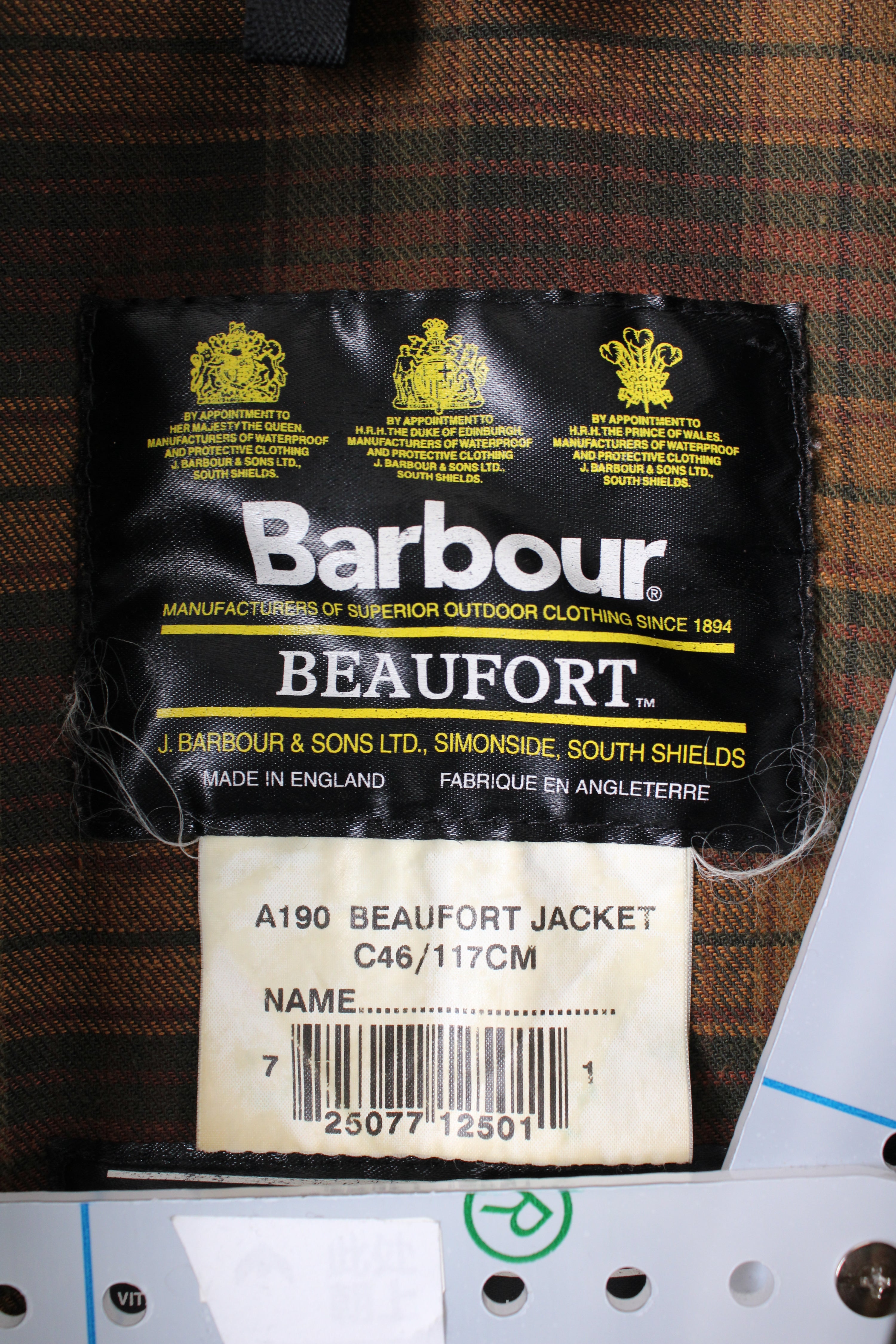 BARBOUR BEAUFORT WAXED JACKET RUSTIC BROWN - L/XL