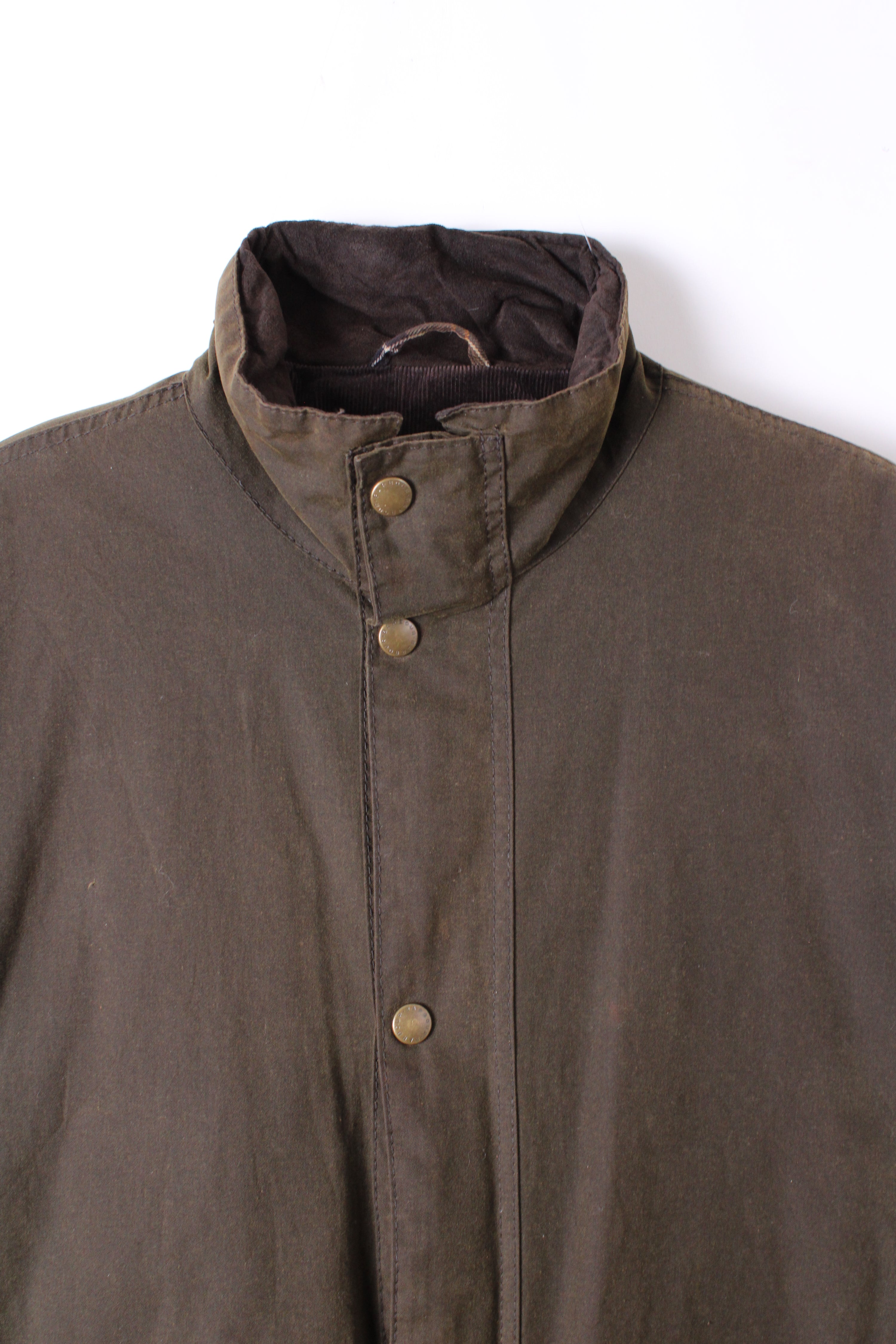 BARBOUR MOSSEND WAXED PARKA JACKET GREEN - XXL