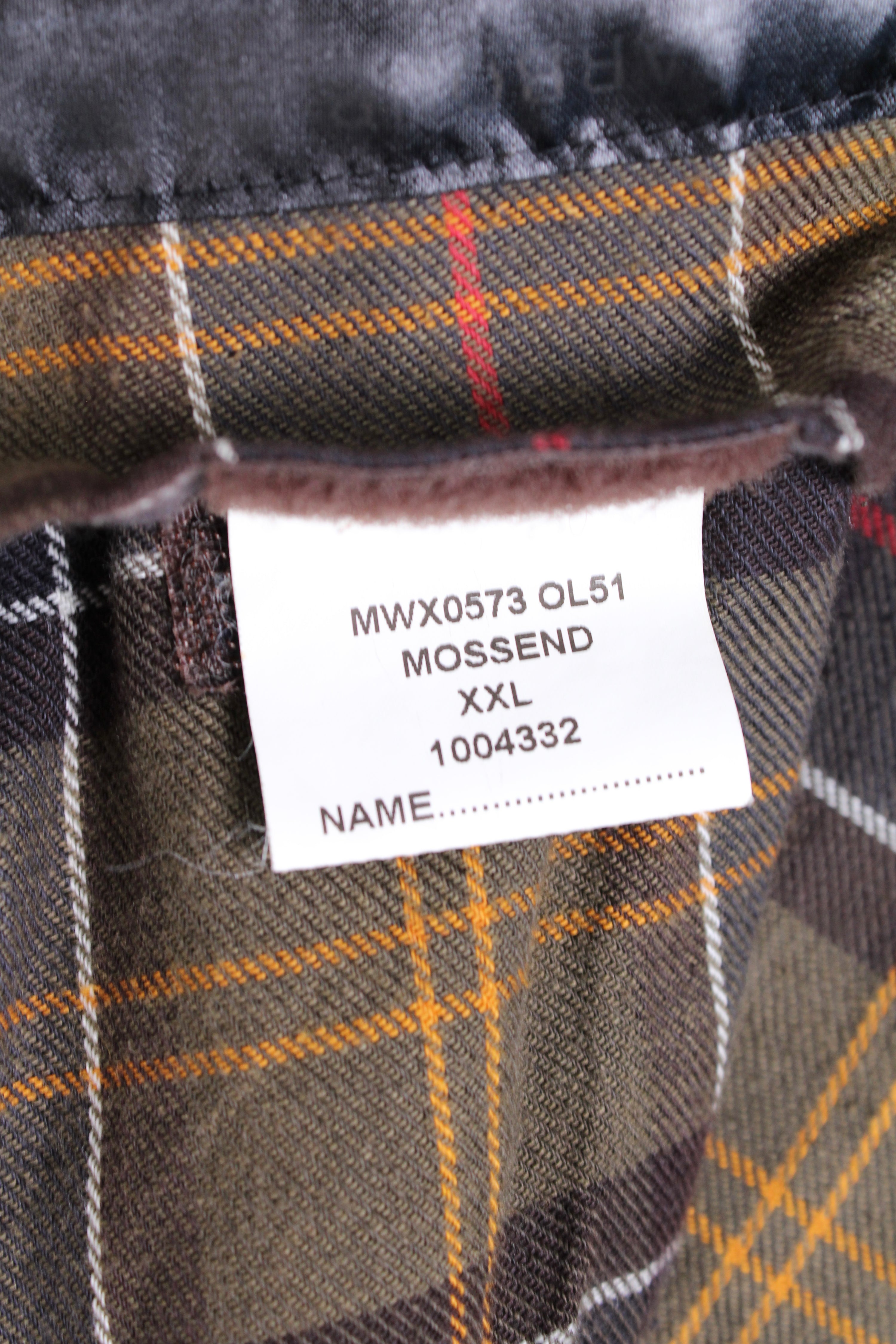 BARBOUR MOSSEND WAXED PARKA JACKET GREEN - XXL