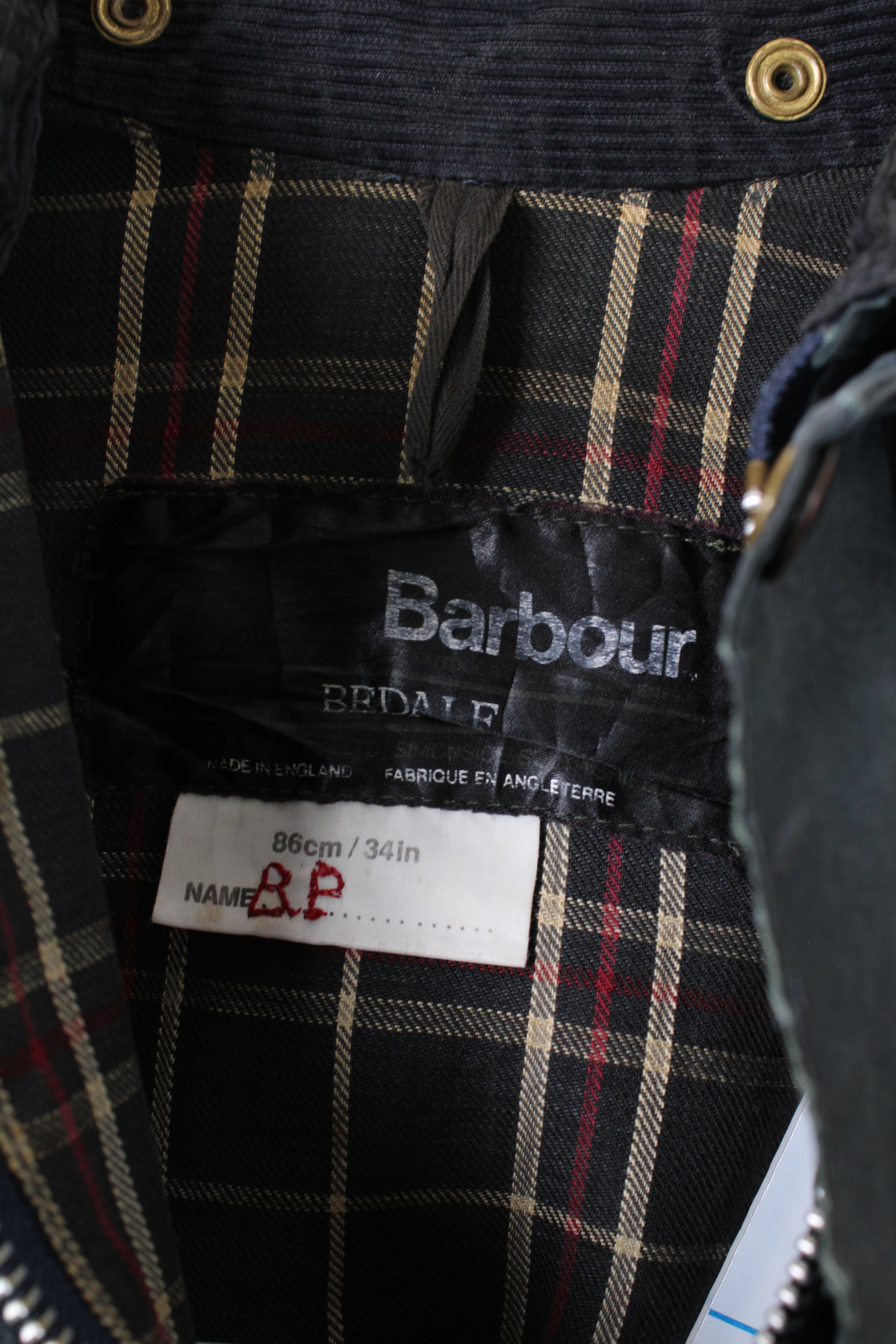 BARBOUR BEDALE 4 POCKETS WAXED JACKET BLUE - XS/S