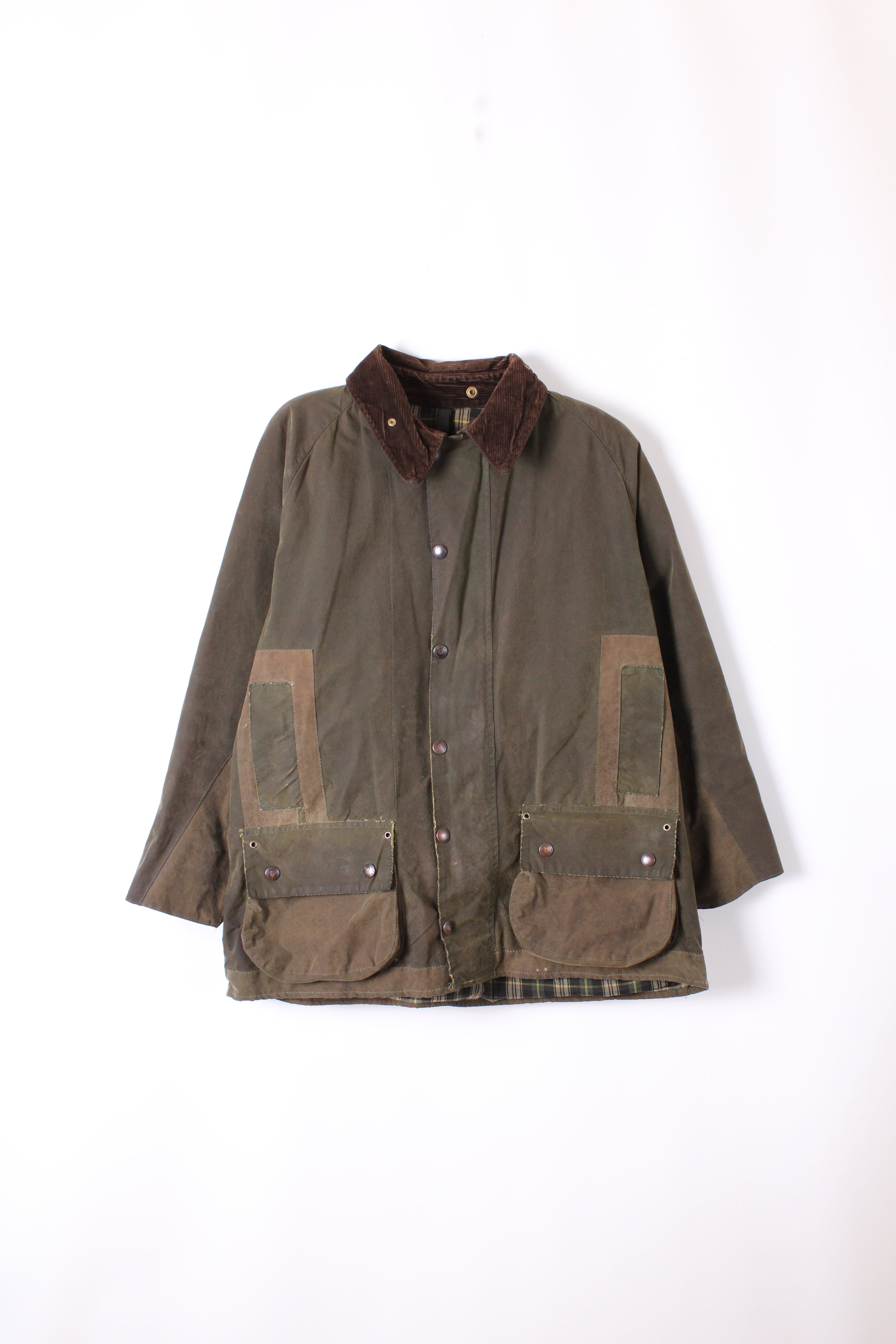 BARBOUR BEAUFORT WAXED JACKET GREEN - L/XL