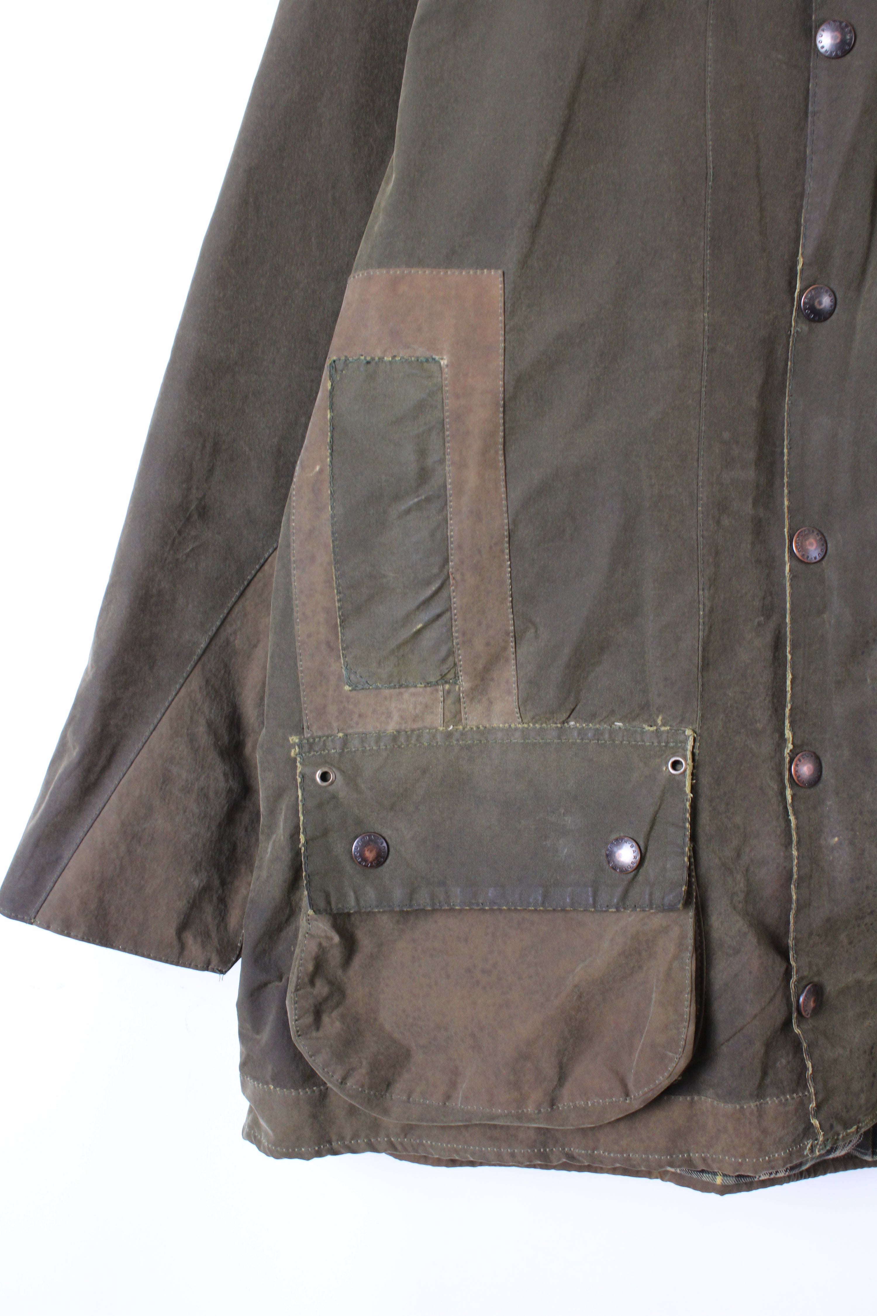 BARBOUR BEAUFORT WAXED JACKET GREEN - L/XL