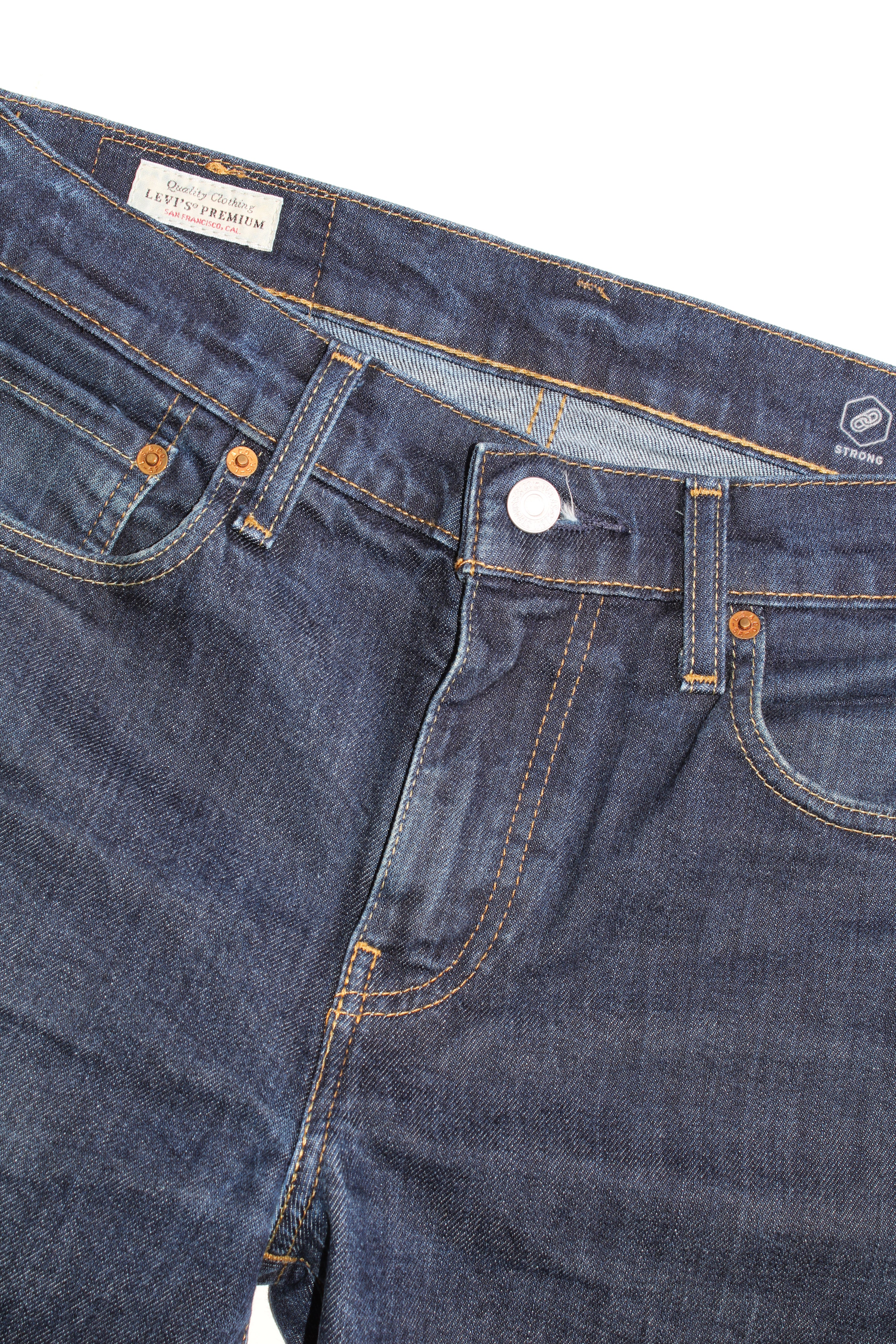 LEVIS 502 JEANS SHORTS DARK WASH - W30