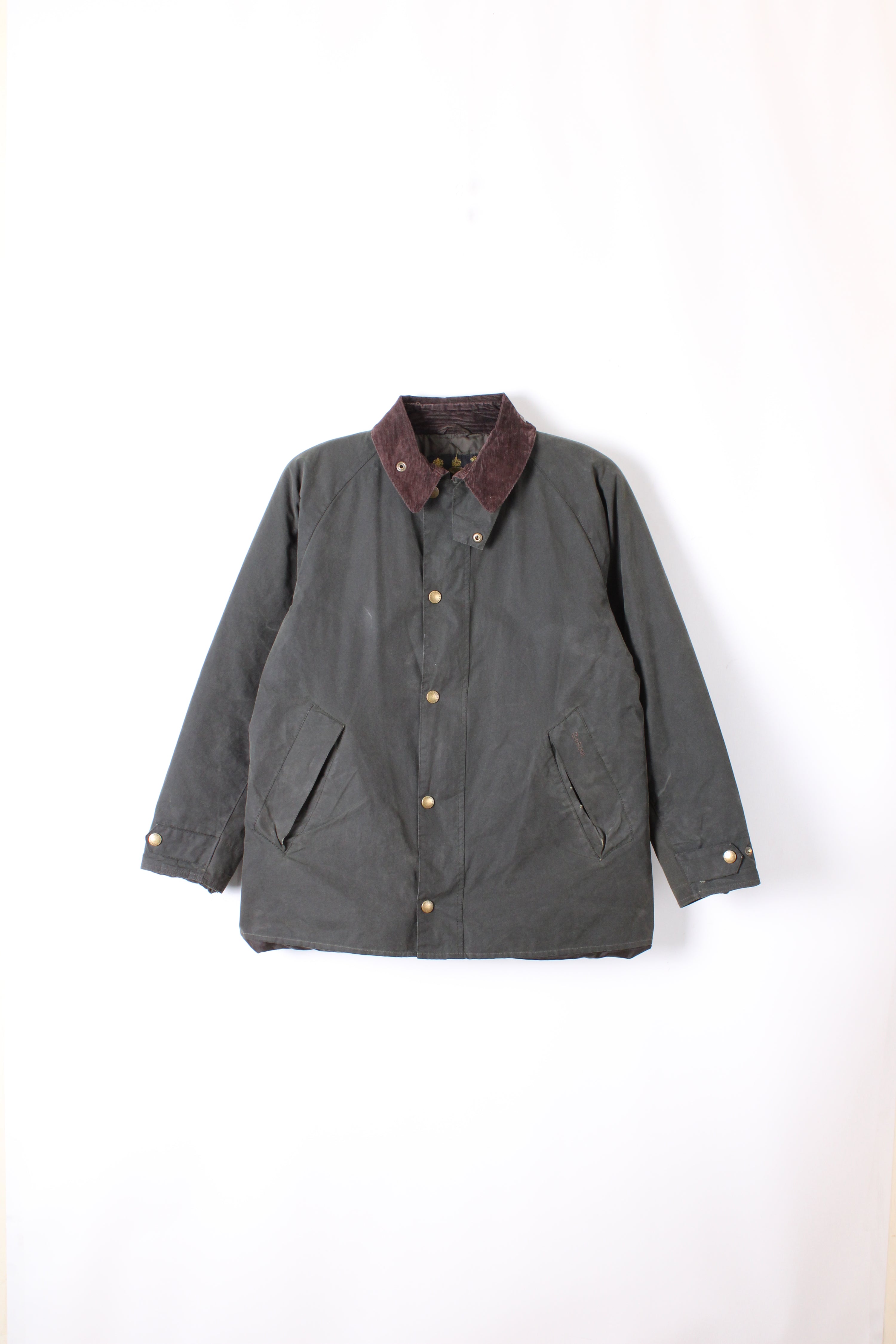 BARBOUR TRANSPORT WAXED JACKET SAGE GREEN - XL