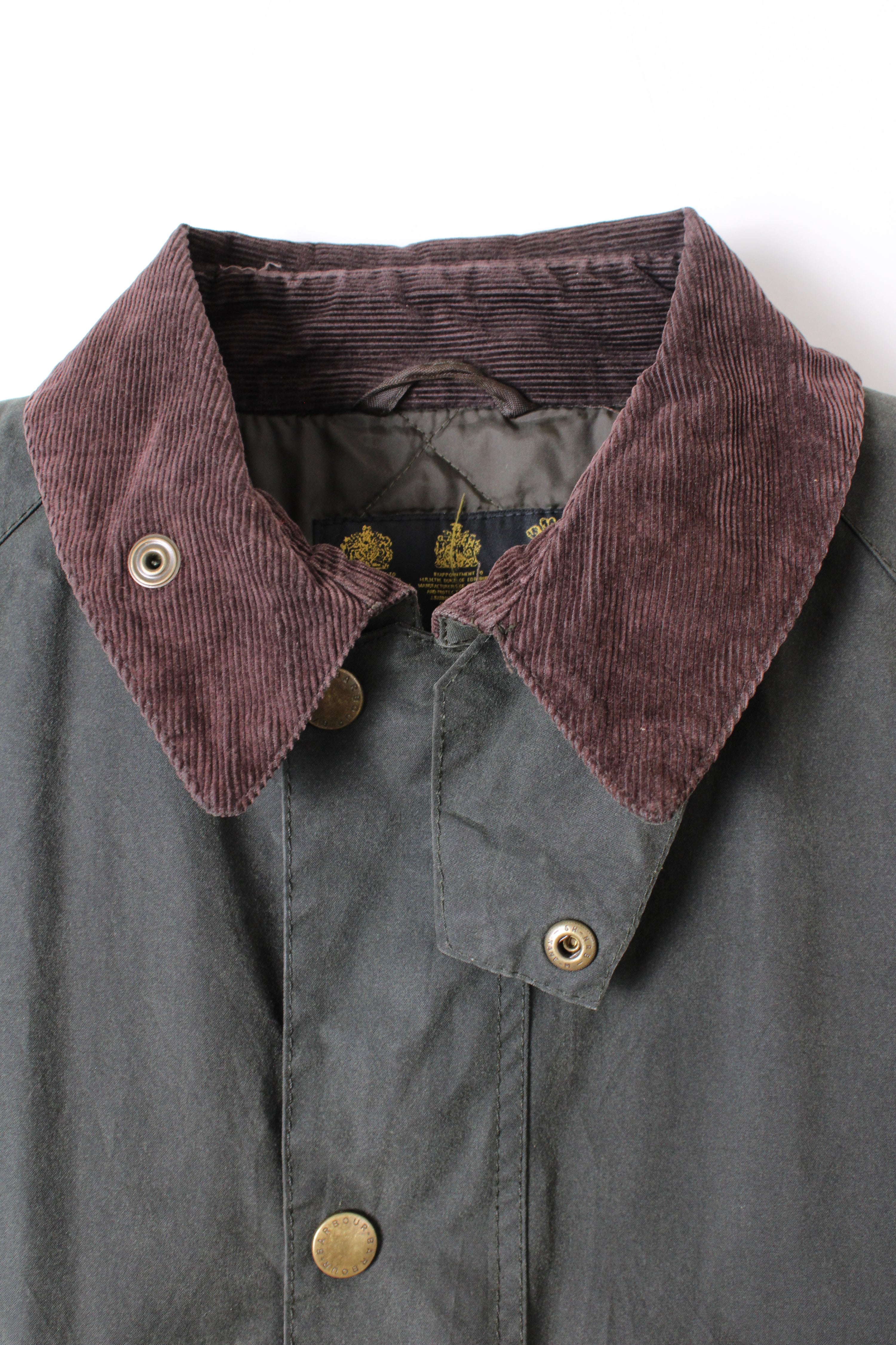 BARBOUR TRANSPORT WAXED JACKET SAGE GREEN - XL