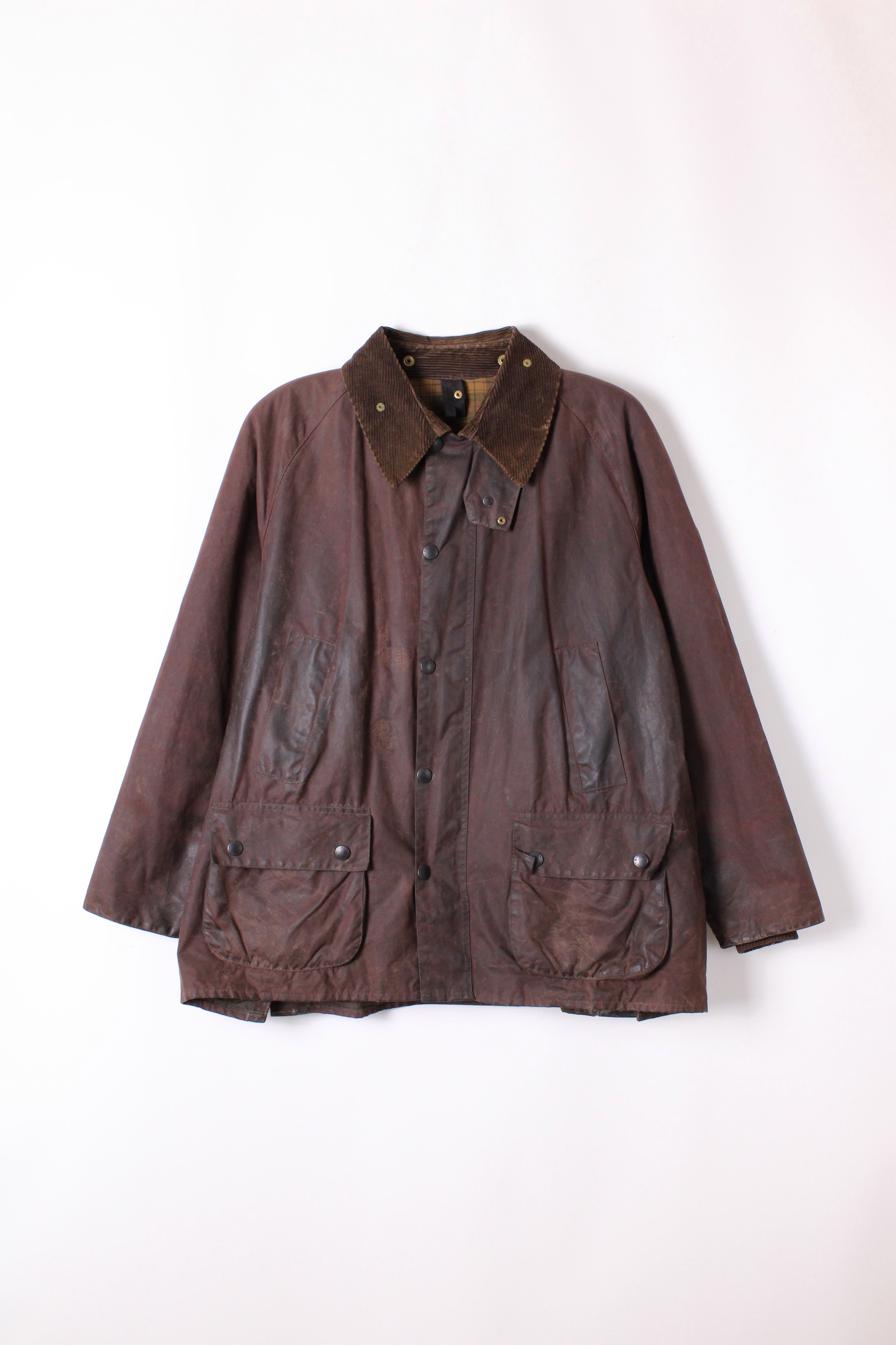 BARBOUR BEDALE WAXED JACKET RUSTIC BROWN - L/XL – HOLYGARMS