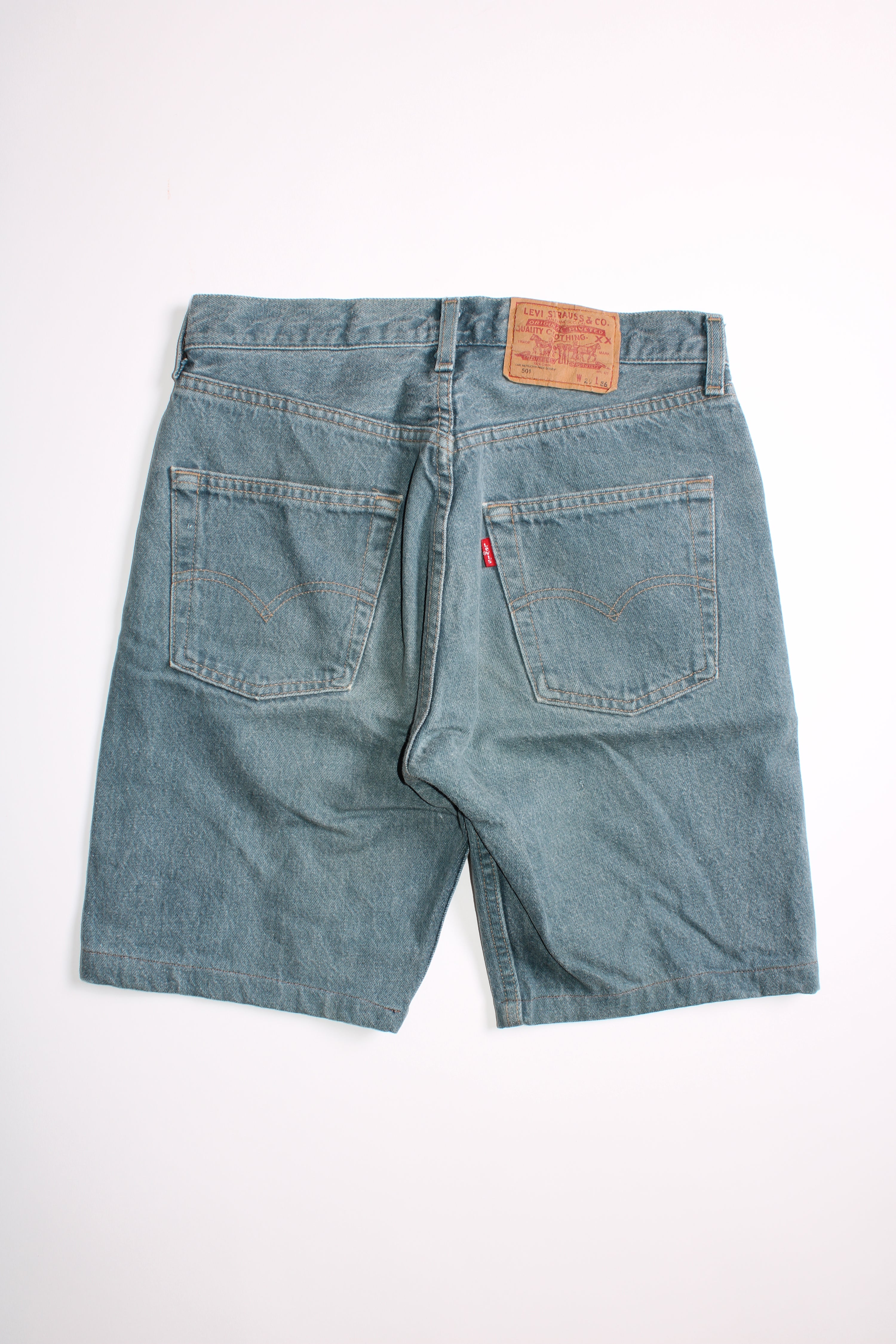LEVIS 501 JEANS SHORTS WASH BLUE - W29