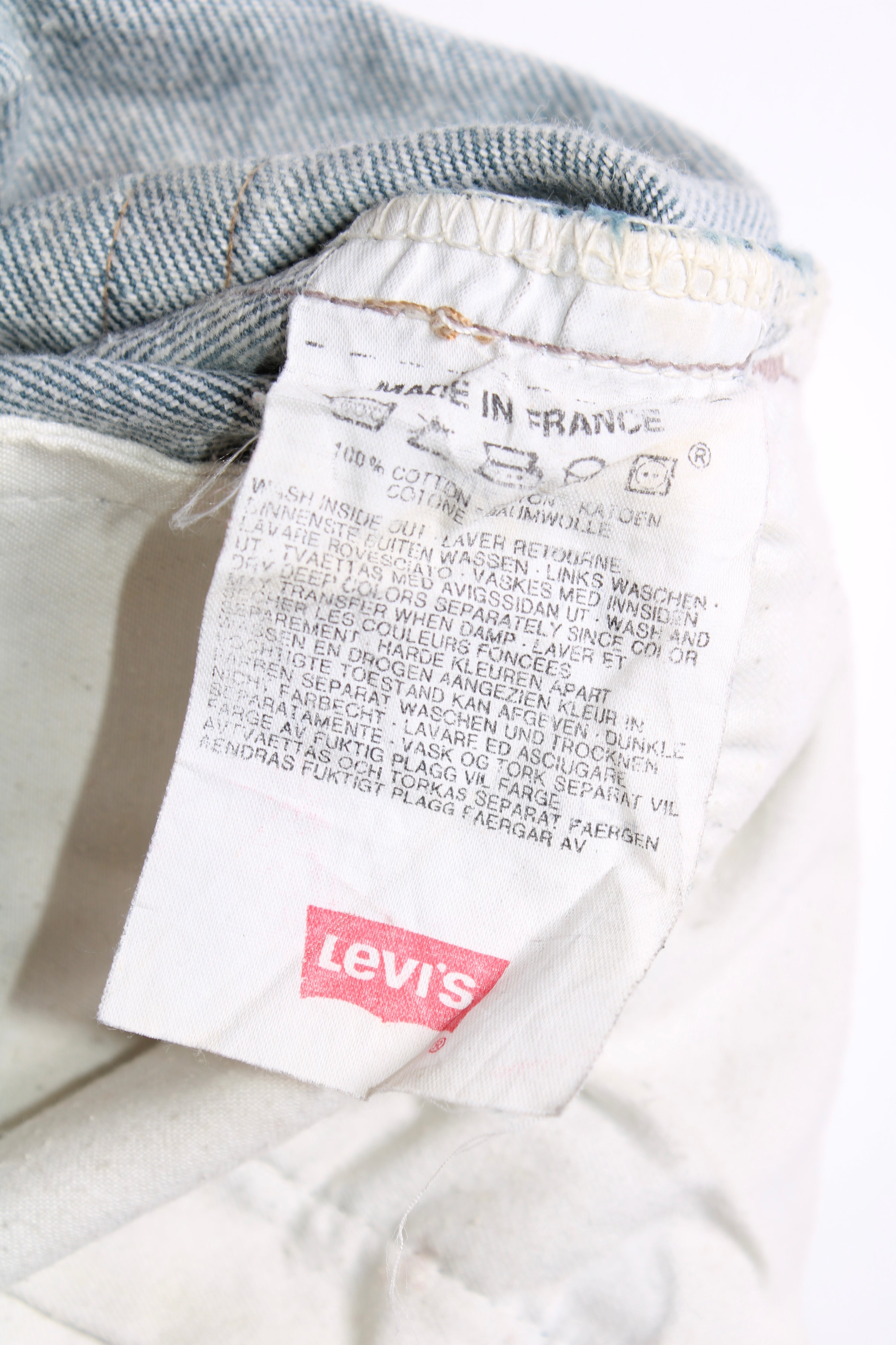 LEVIS 501 JEANS SHORTS WASH BLUE - W29