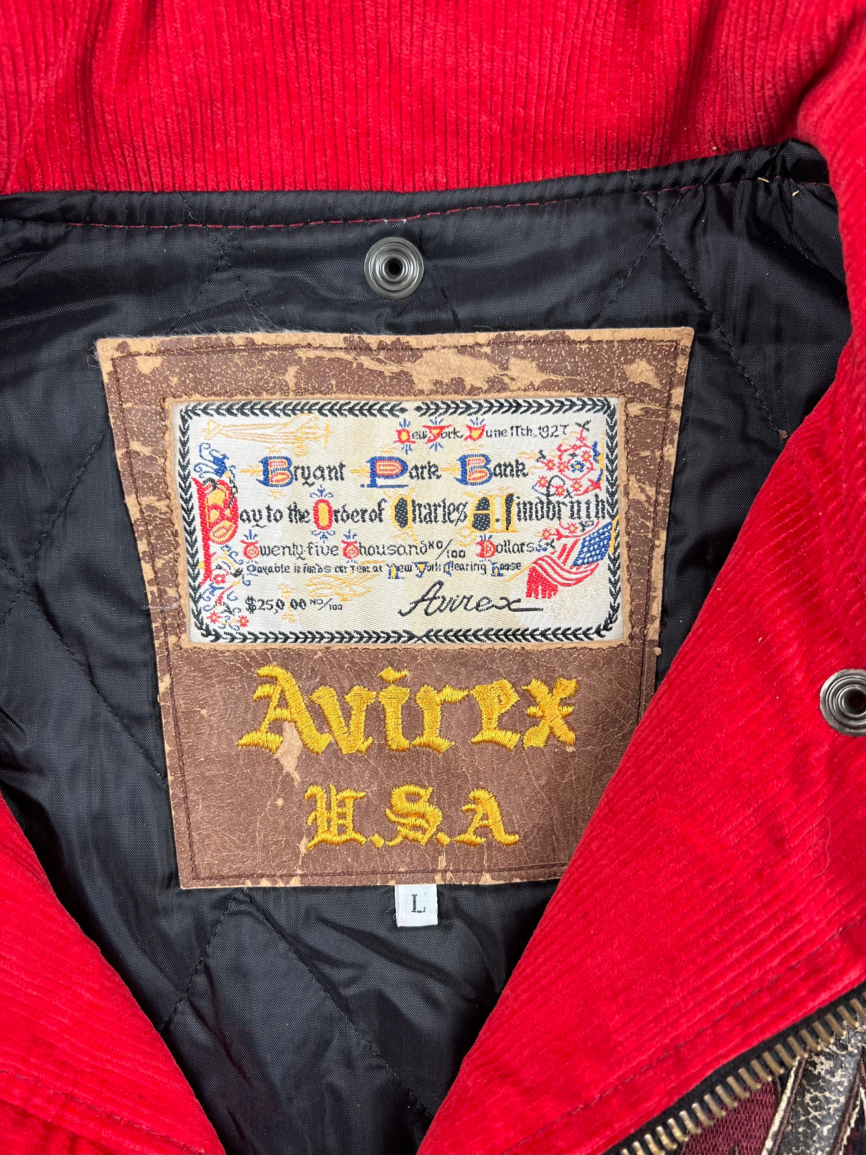 AVIREX BUFFALO TARTAN PLAID LUMBERJACK JACKET - L