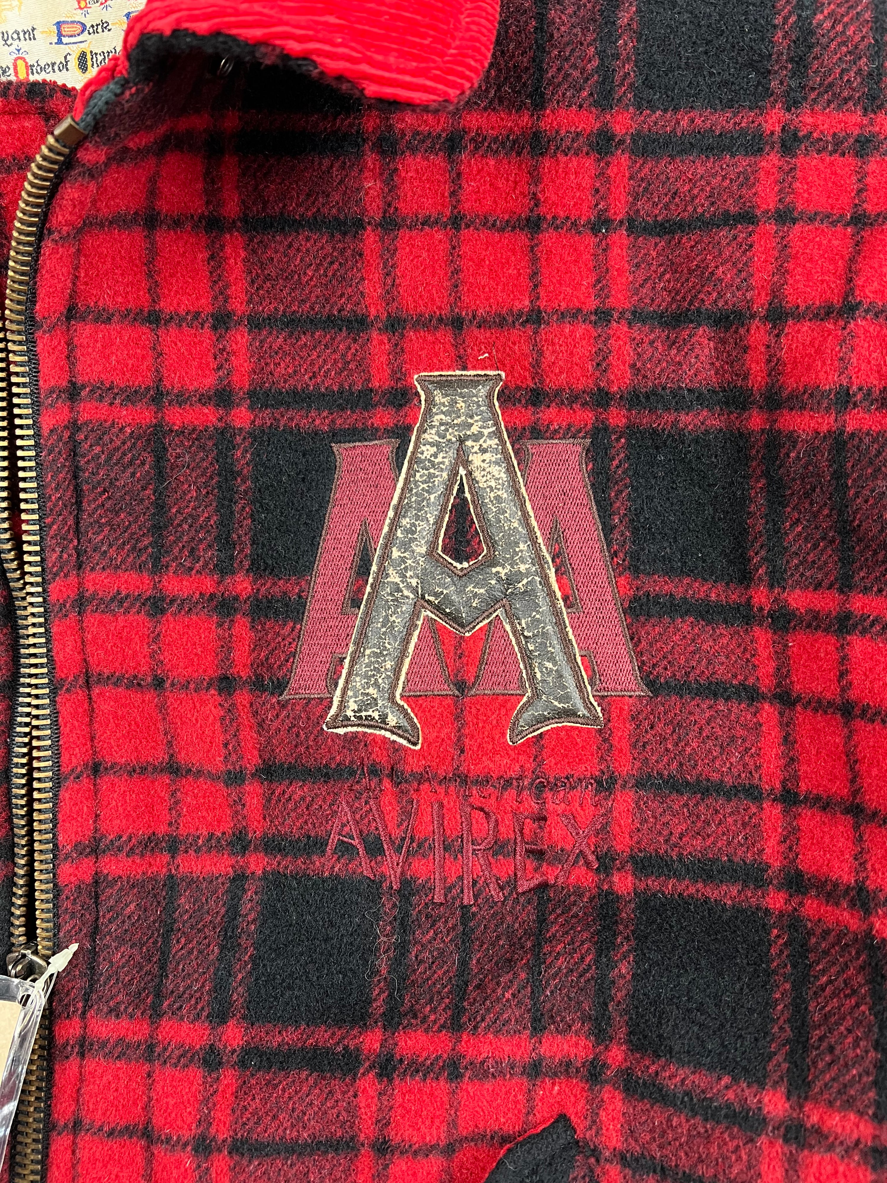 AVIREX BUFFALO TARTAN PLAID LUMBERJACK JACKET - L