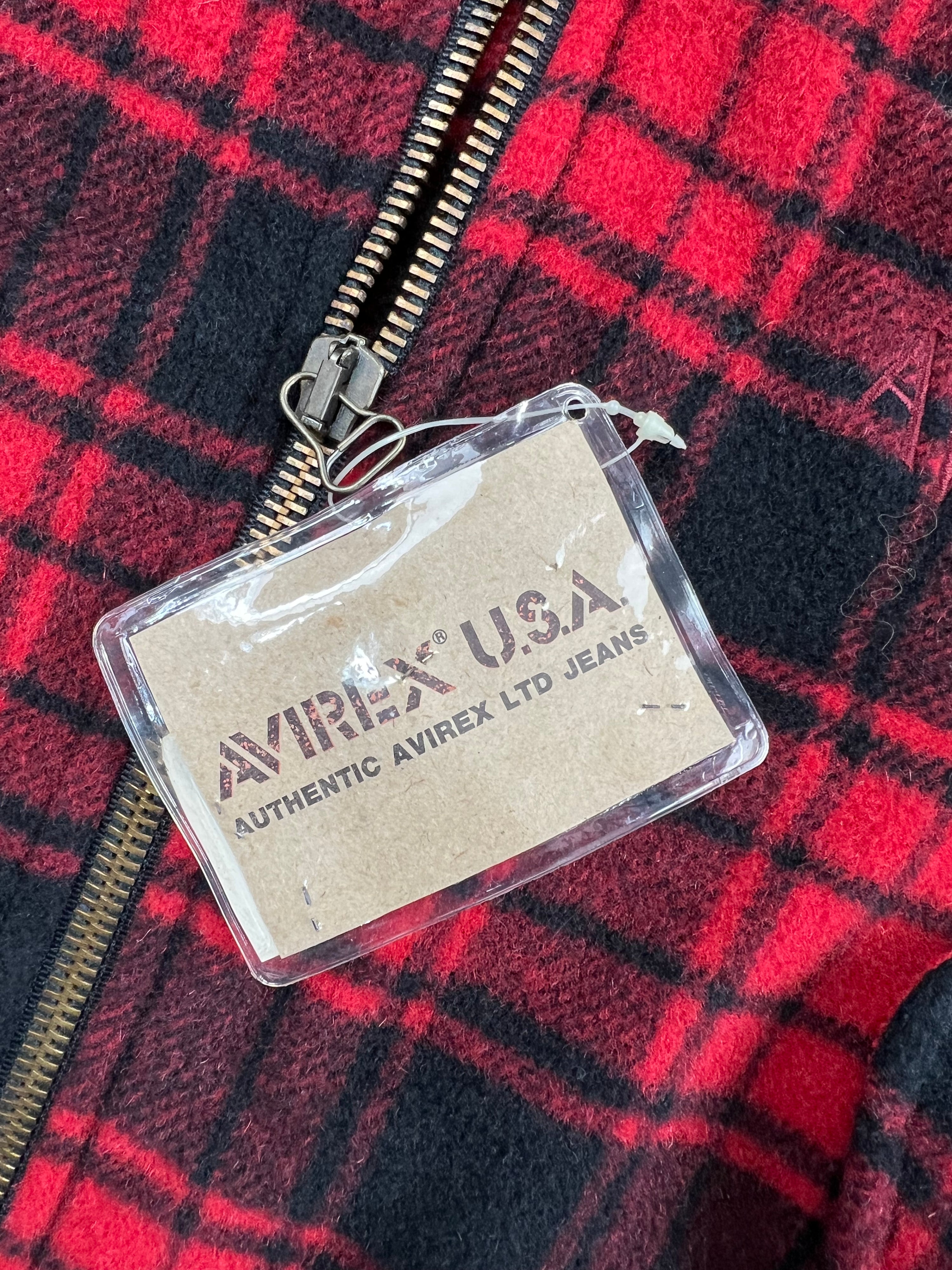 AVIREX BUFFALO TARTAN PLAID LUMBERJACK JACKET - L