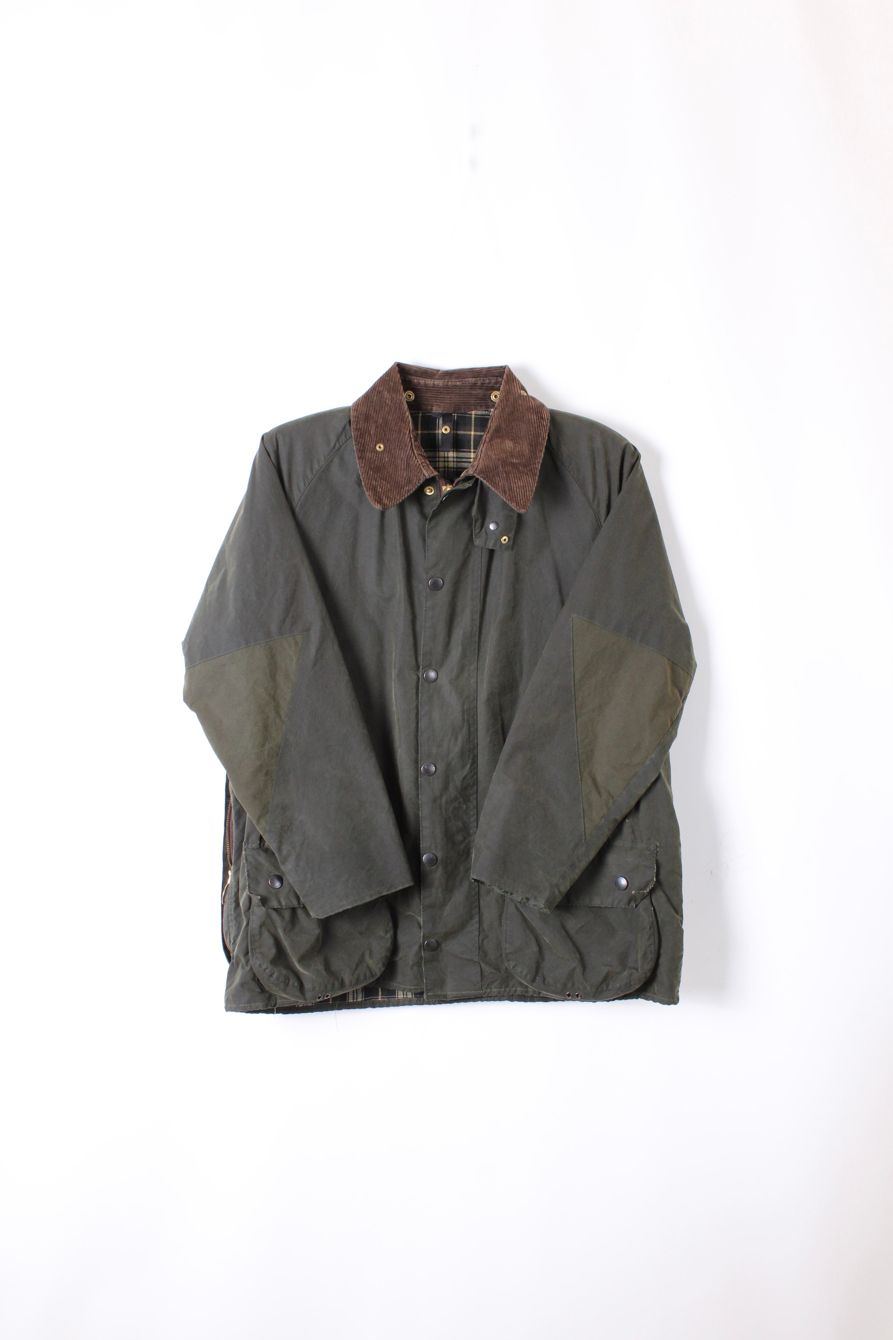 BARBOUR BEAUFORT WAXED JACKET GREEN - M/L