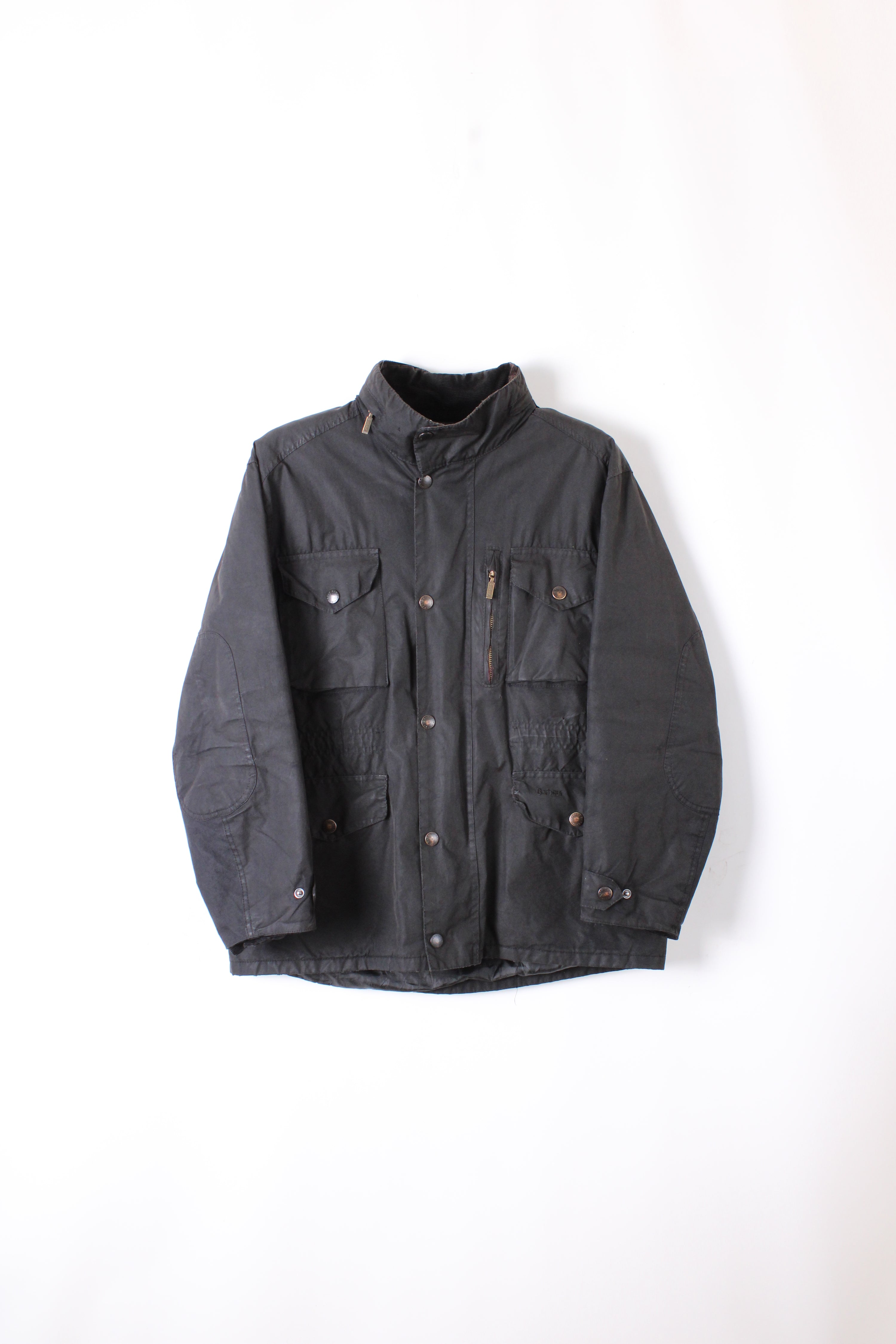 BARBOUR SAPPER WAXED JACKET BLACK - L
