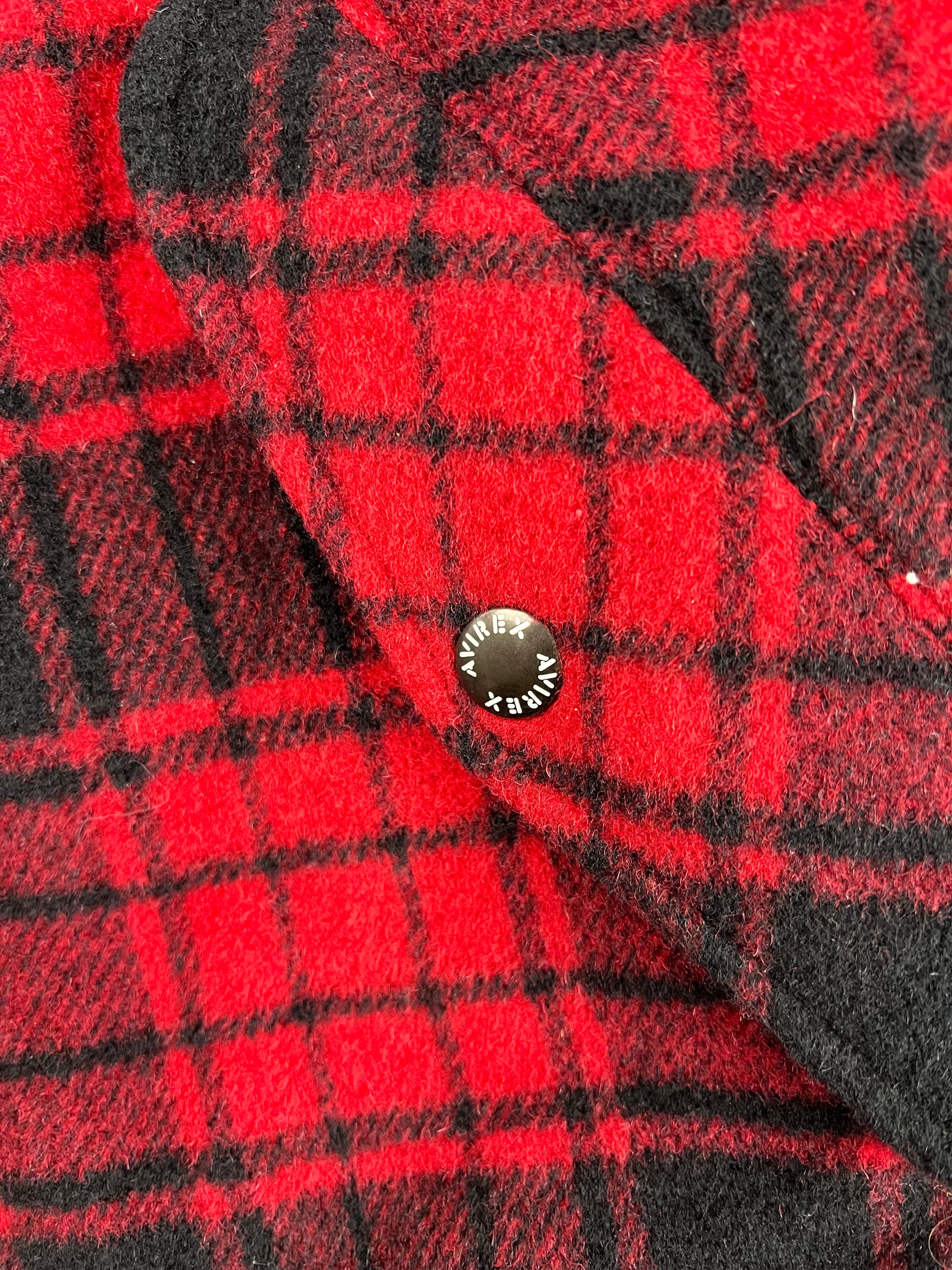 AVIREX BUFFALO TARTAN PLAID LUMBERJACK JACKET - L