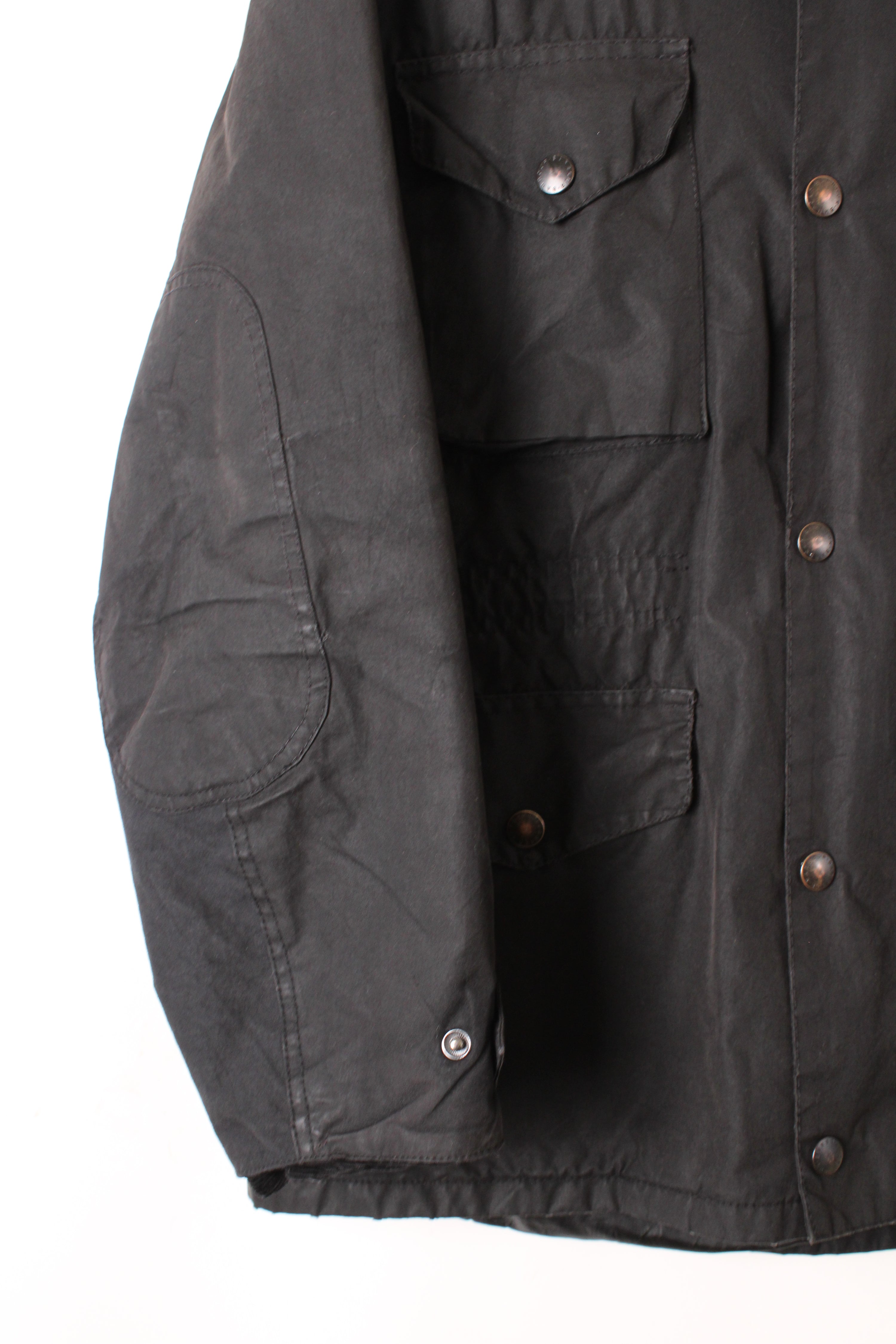 BARBOUR SAPPER WAXED JACKET BLACK - L