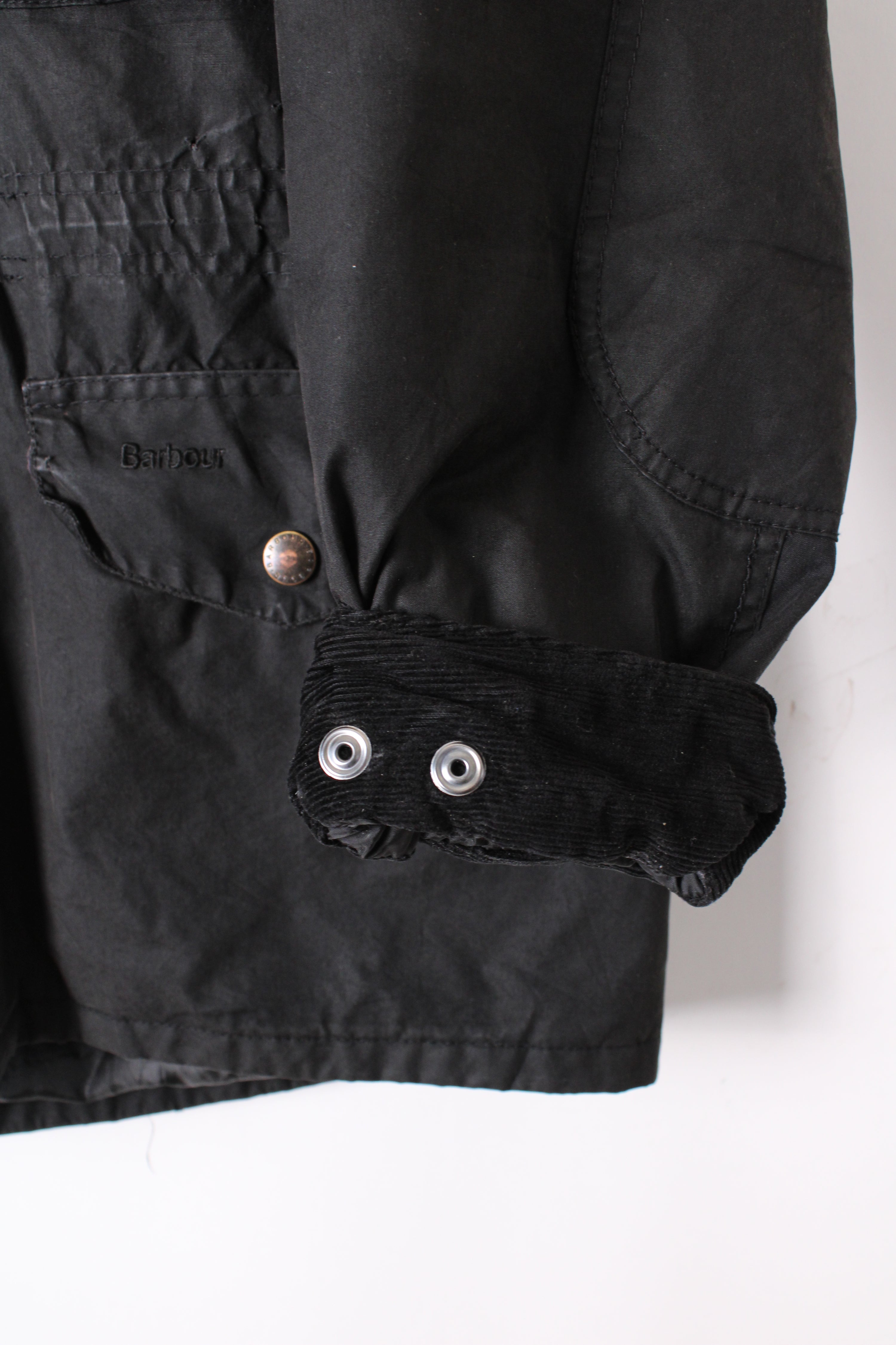 BARBOUR SAPPER WAXED JACKET BLACK - L