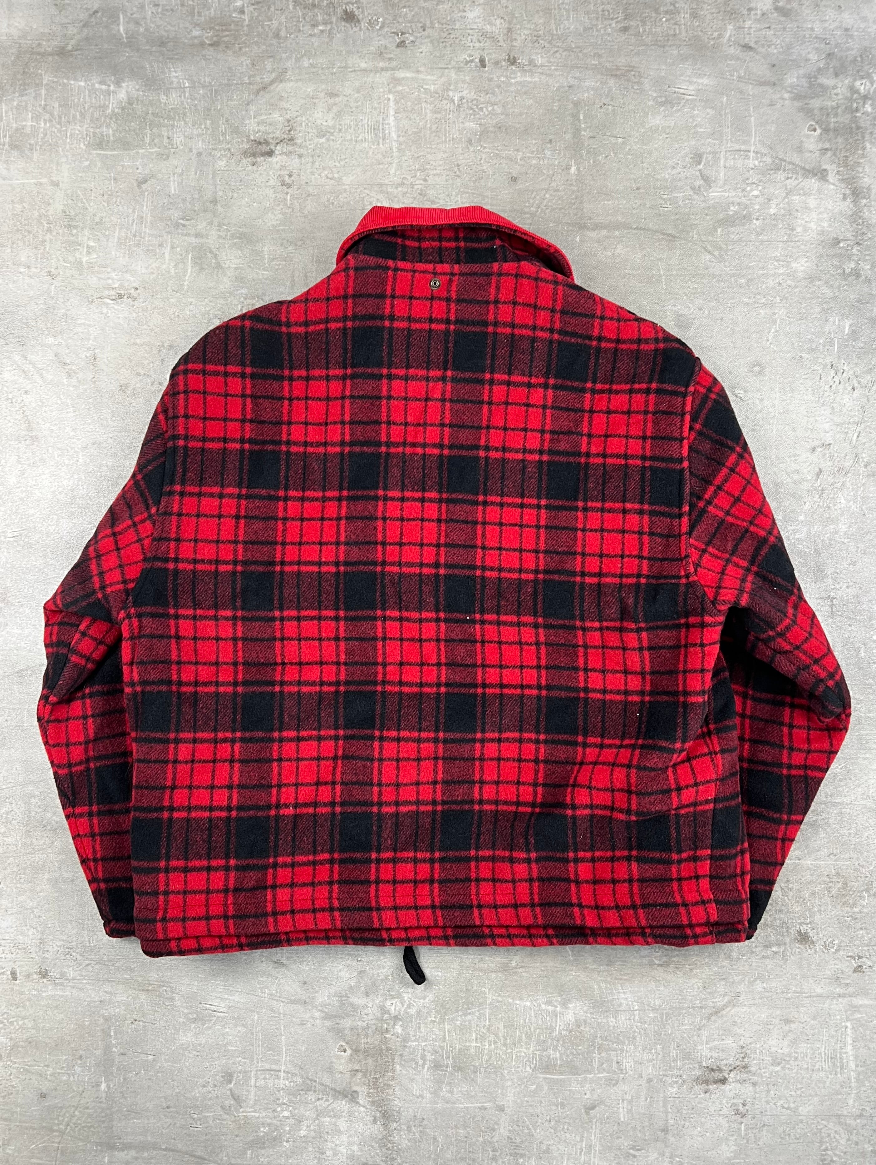 AVIREX BUFFALO TARTAN PLAID LUMBERJACK JACKET - L