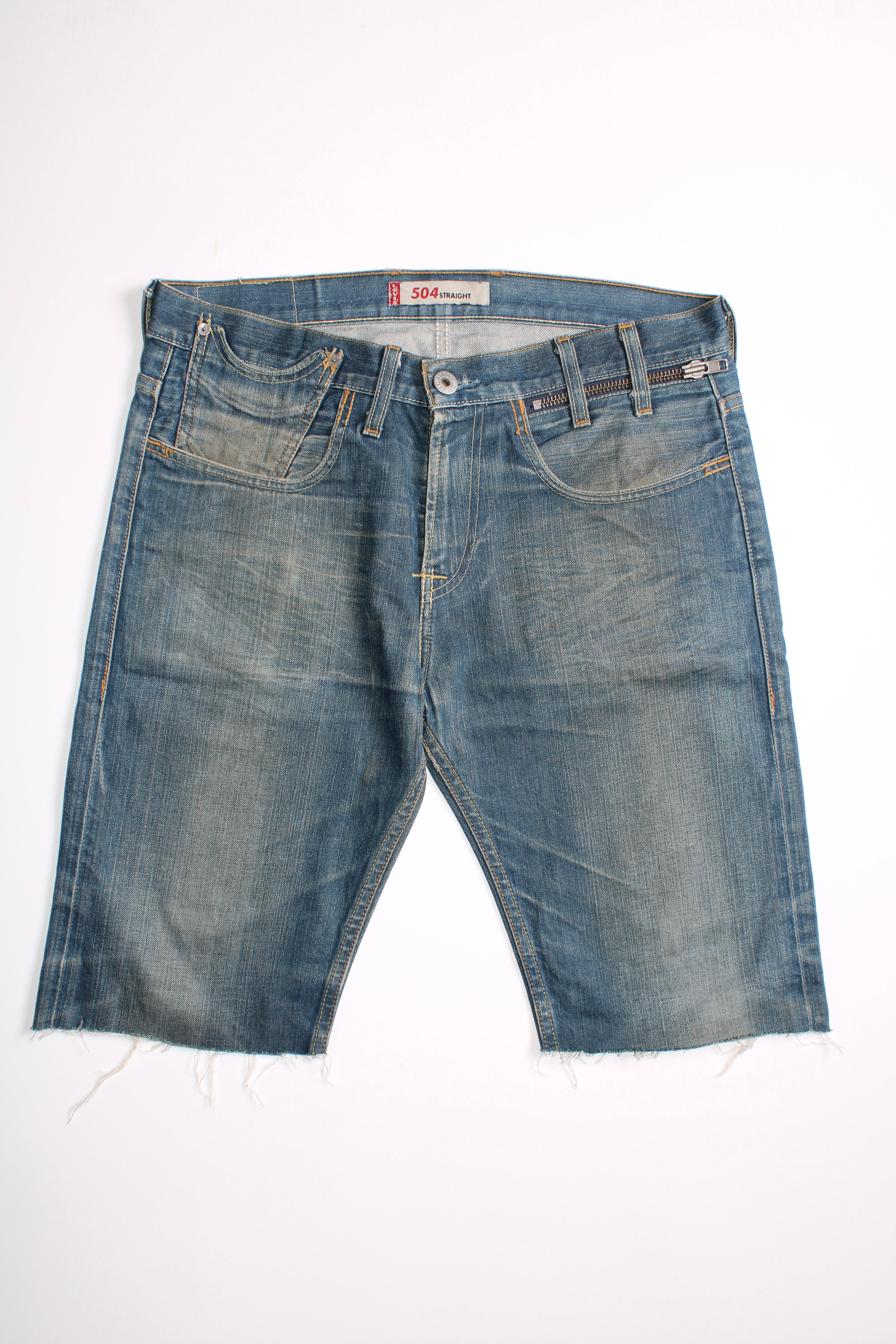 LEVIS 504 JEANS SHORTS LIGHT BLUE WASH - W33