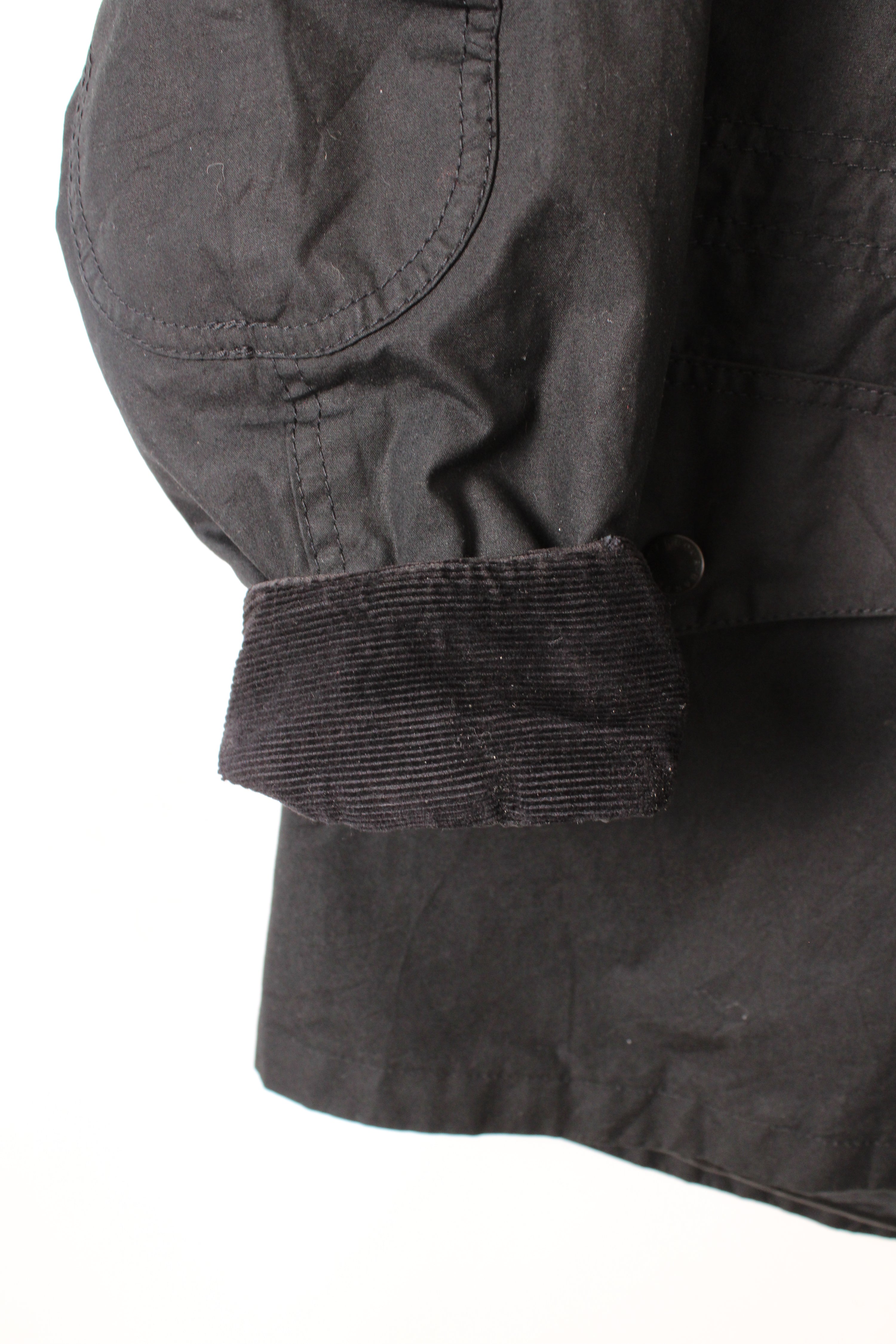 BARBOUR SAPPER WAXED JACKET BLACK - M