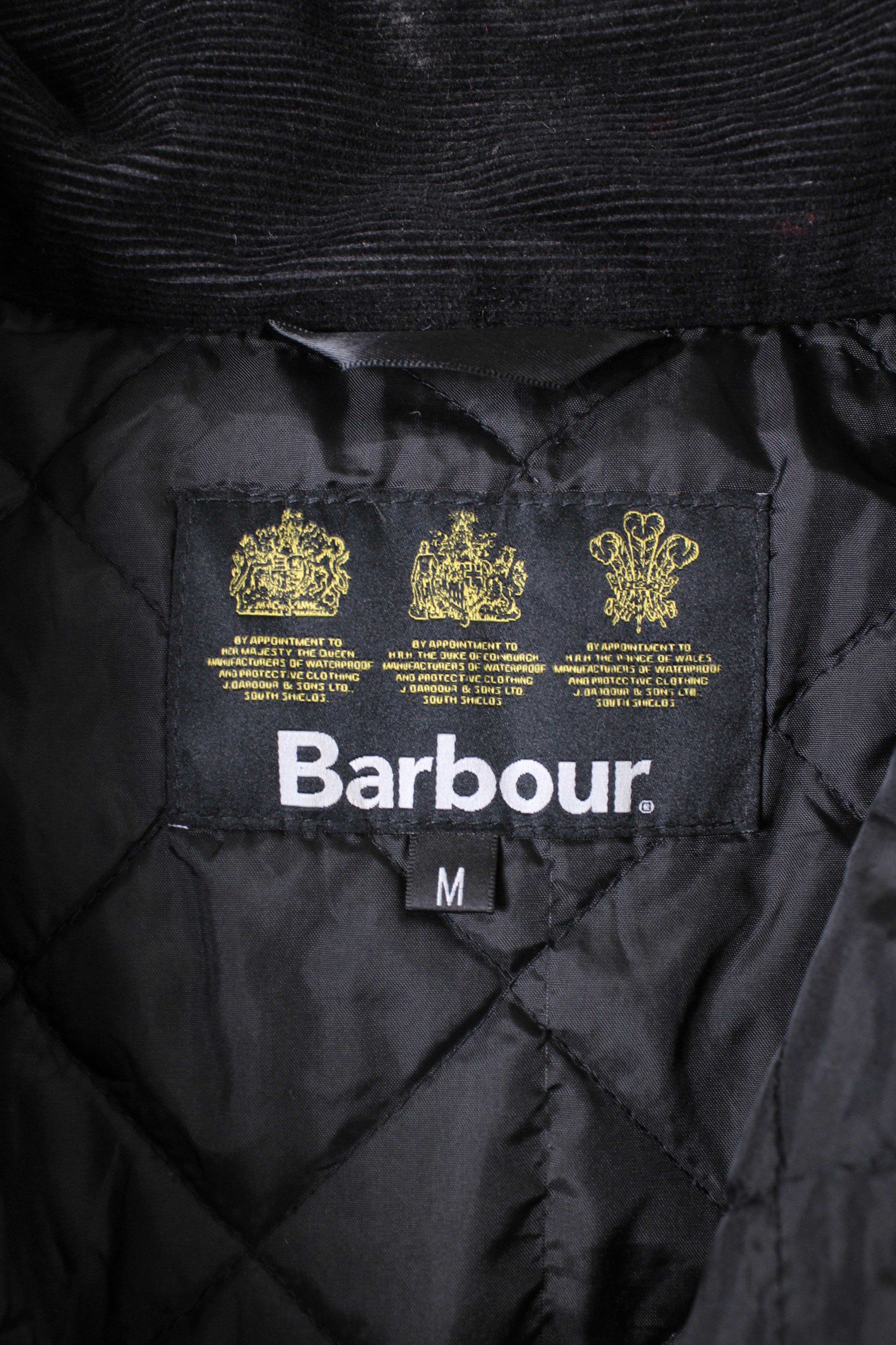 BARBOUR SAPPER WAXED JACKET BLACK - M