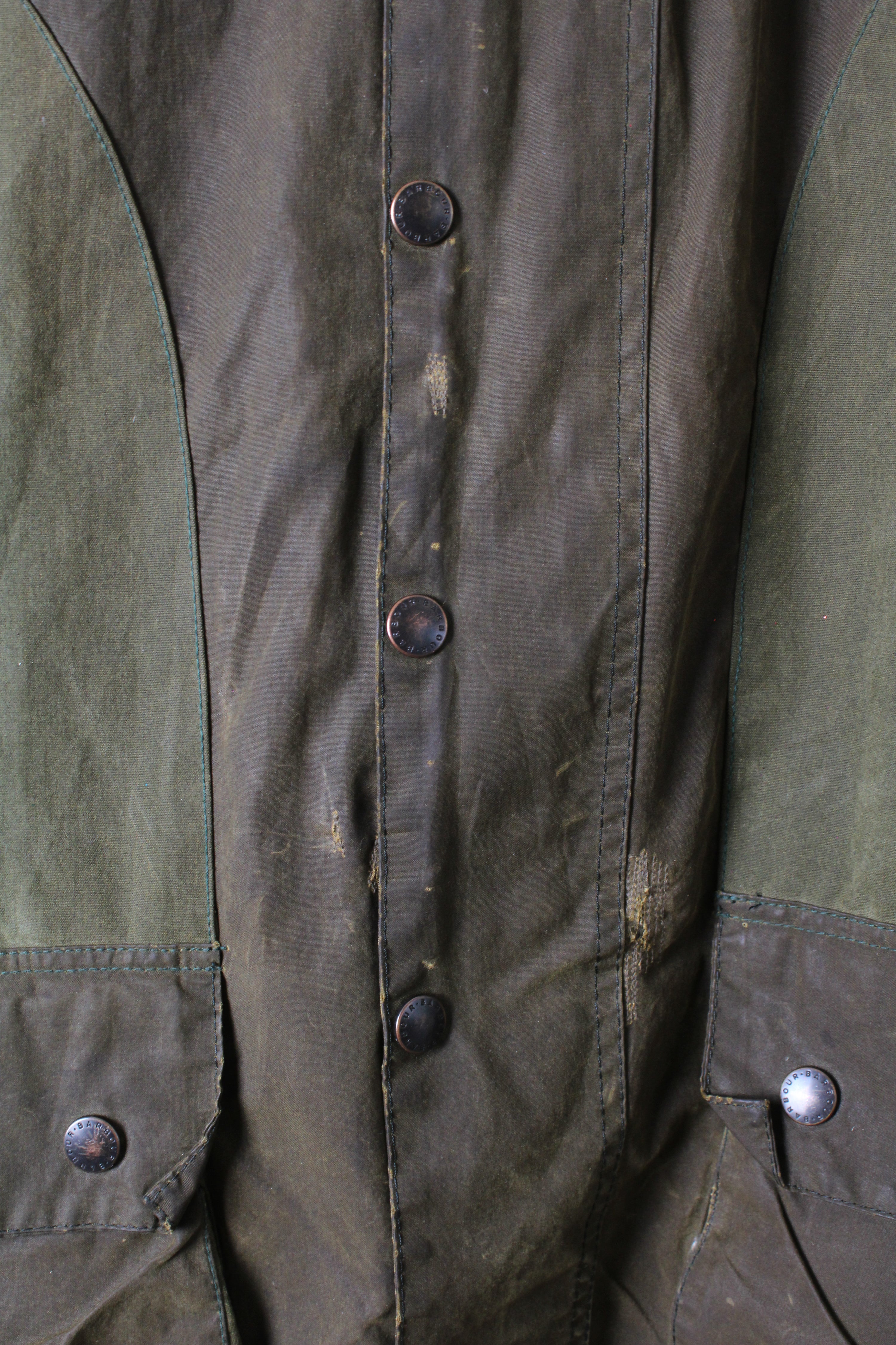BARBOUR BEAUFORT WAXED JACKET GREEN - M/L