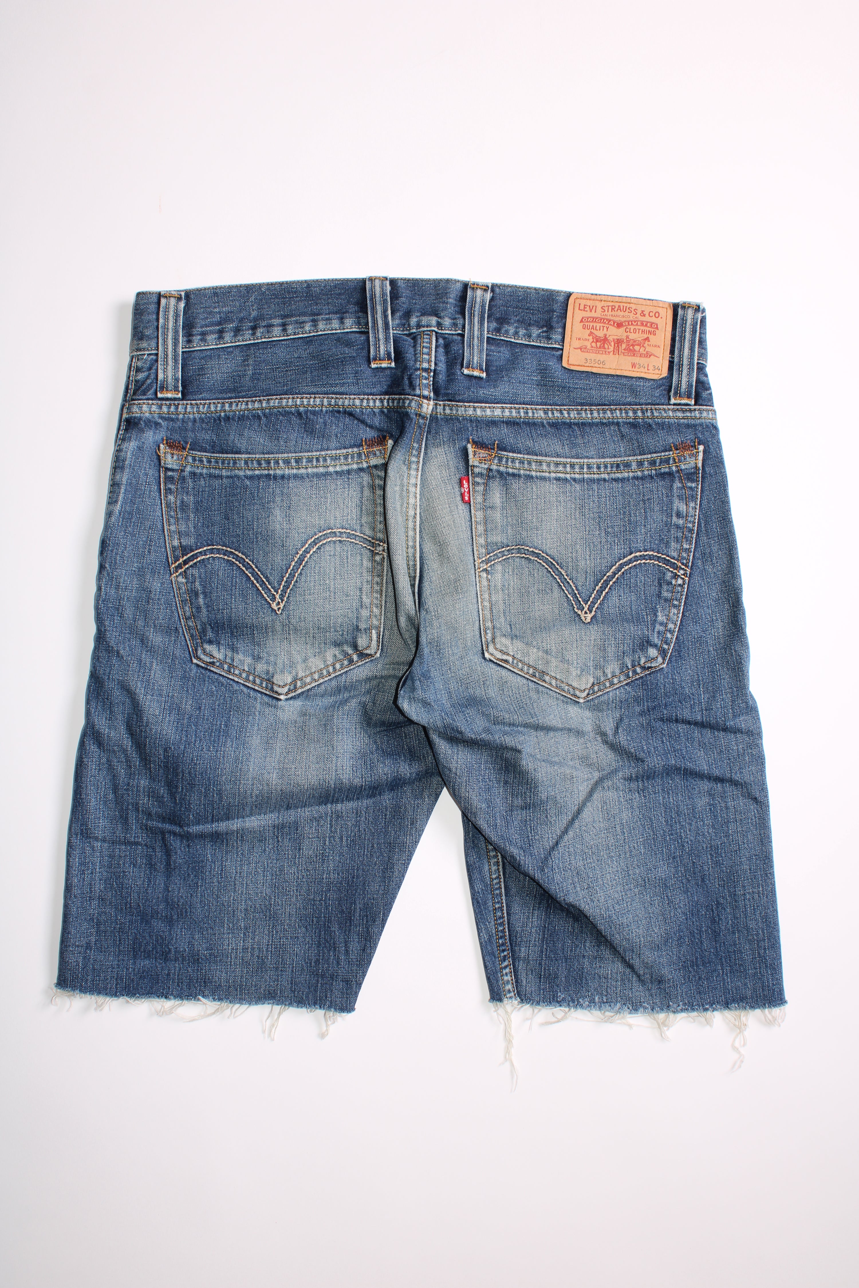 LEVIS 506 JEANS SHORTS LIGHT BLUE WASH - W34