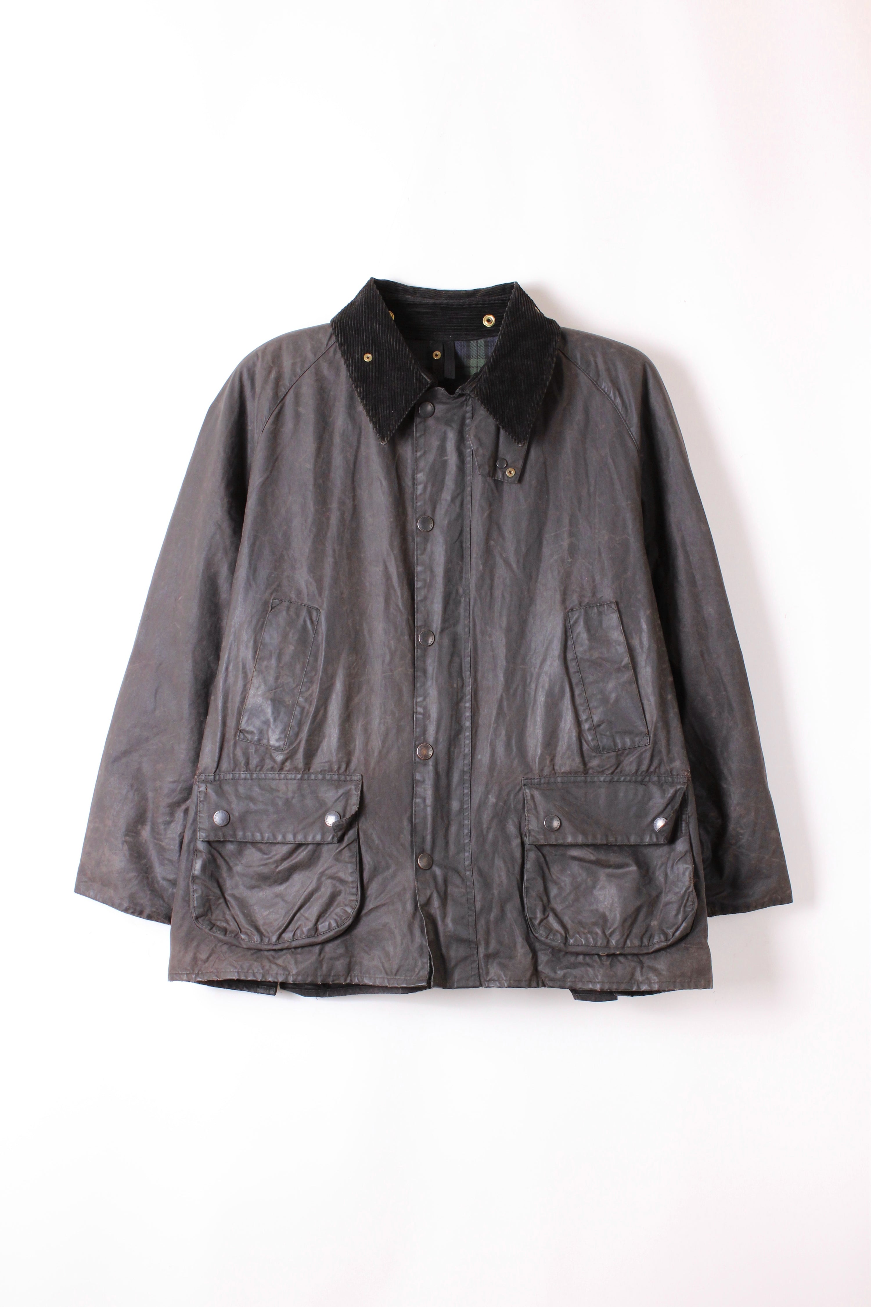 BARBOUR BEDALE WAXED JACKET BLACK - XL/XXL