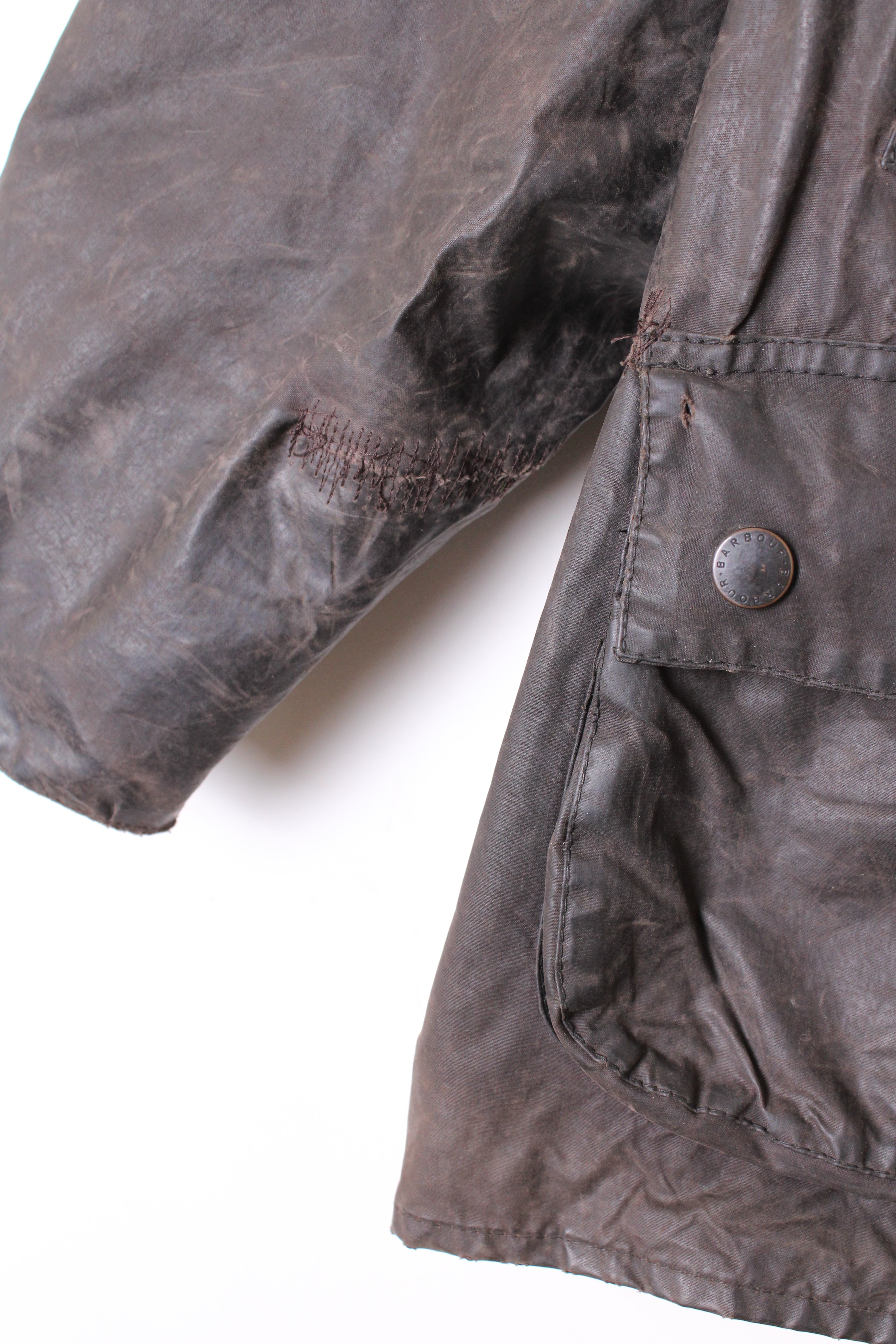 BARBOUR BEDALE WAXED JACKET BLACK - XL/XXL