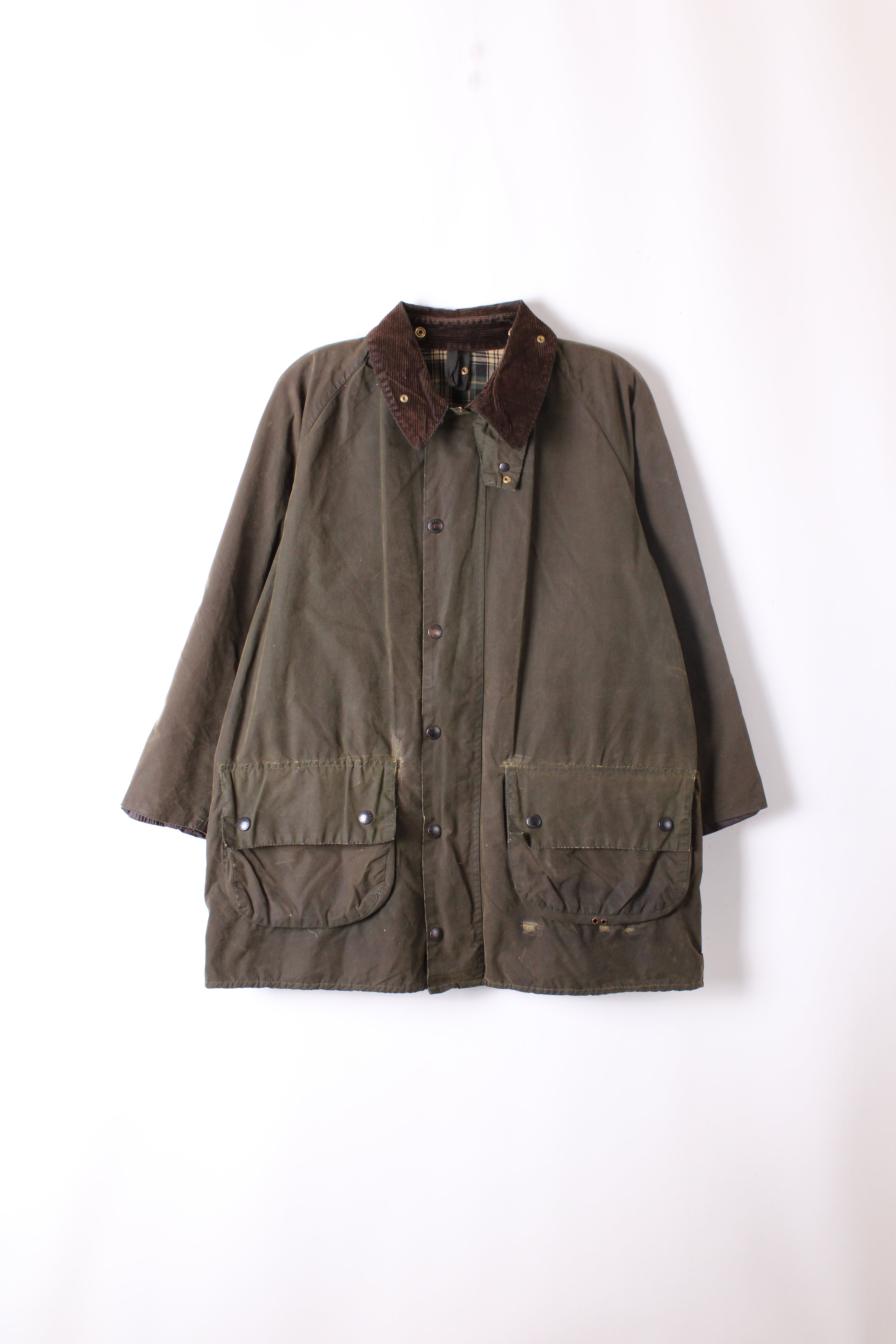 BARBOUR GAMEFAIR WAXED JACKET GREEN - M/L