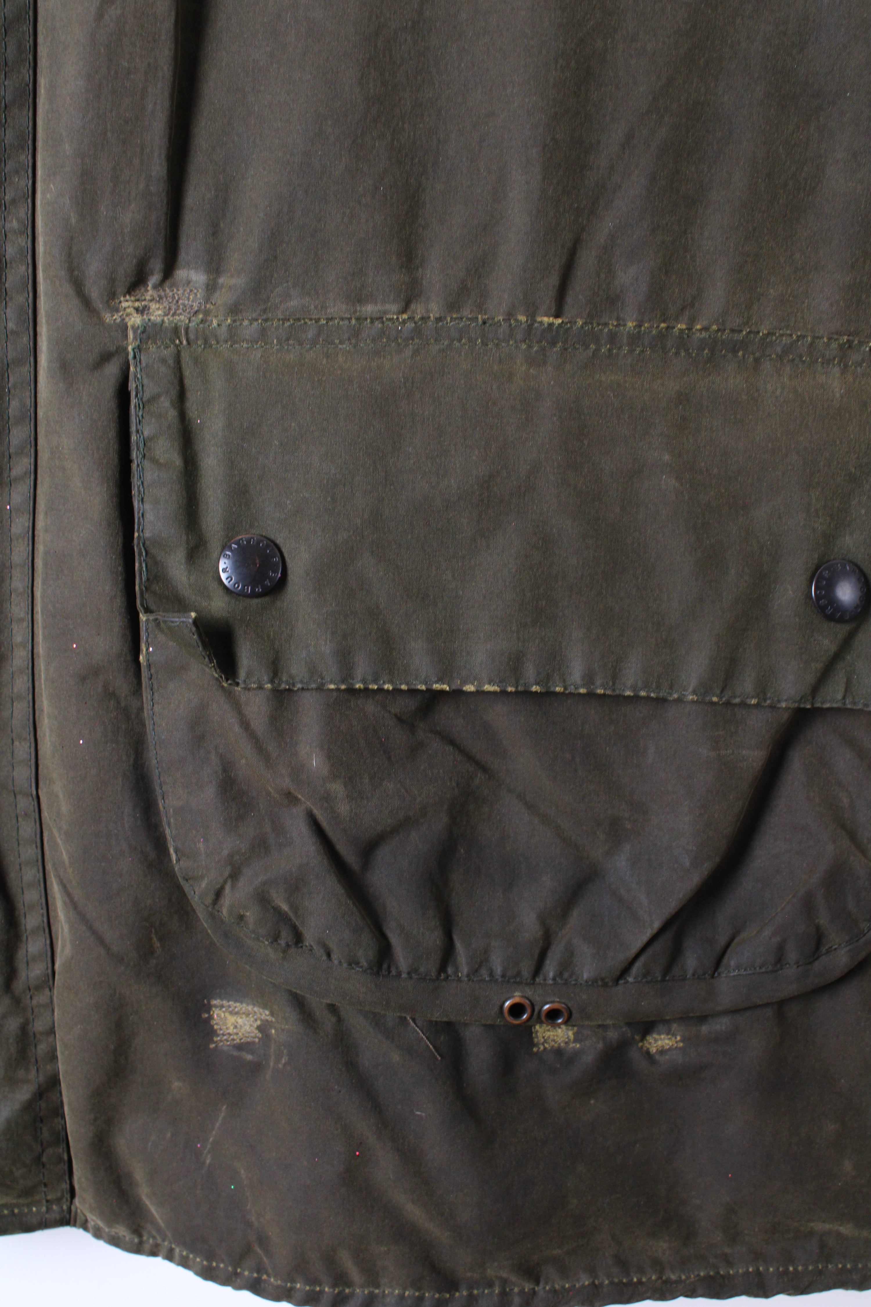 BARBOUR GAMEFAIR WAXED JACKET GREEN - M/L