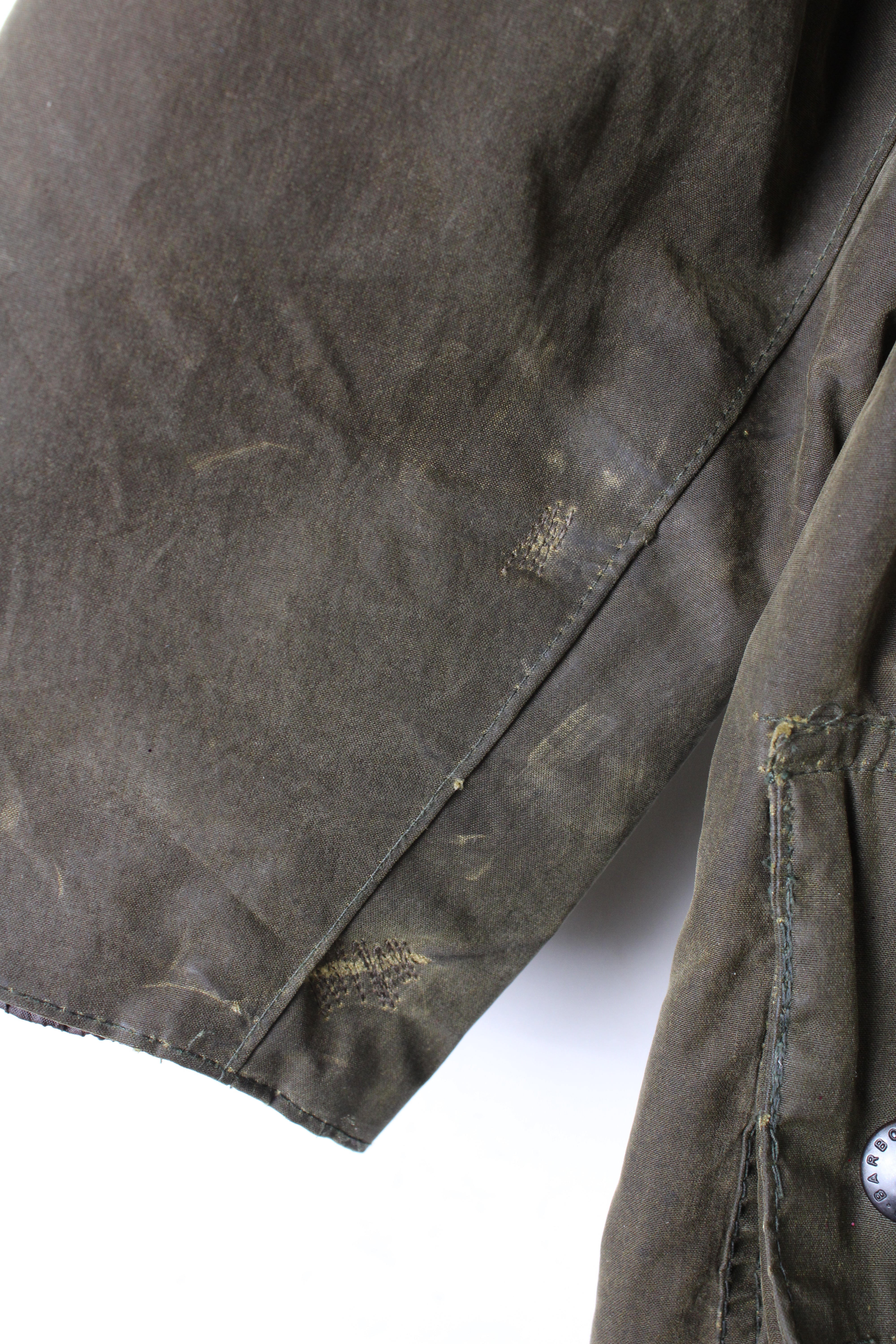 BARBOUR GAMEFAIR WAXED JACKET GREEN - M/L – HOLYGARMS