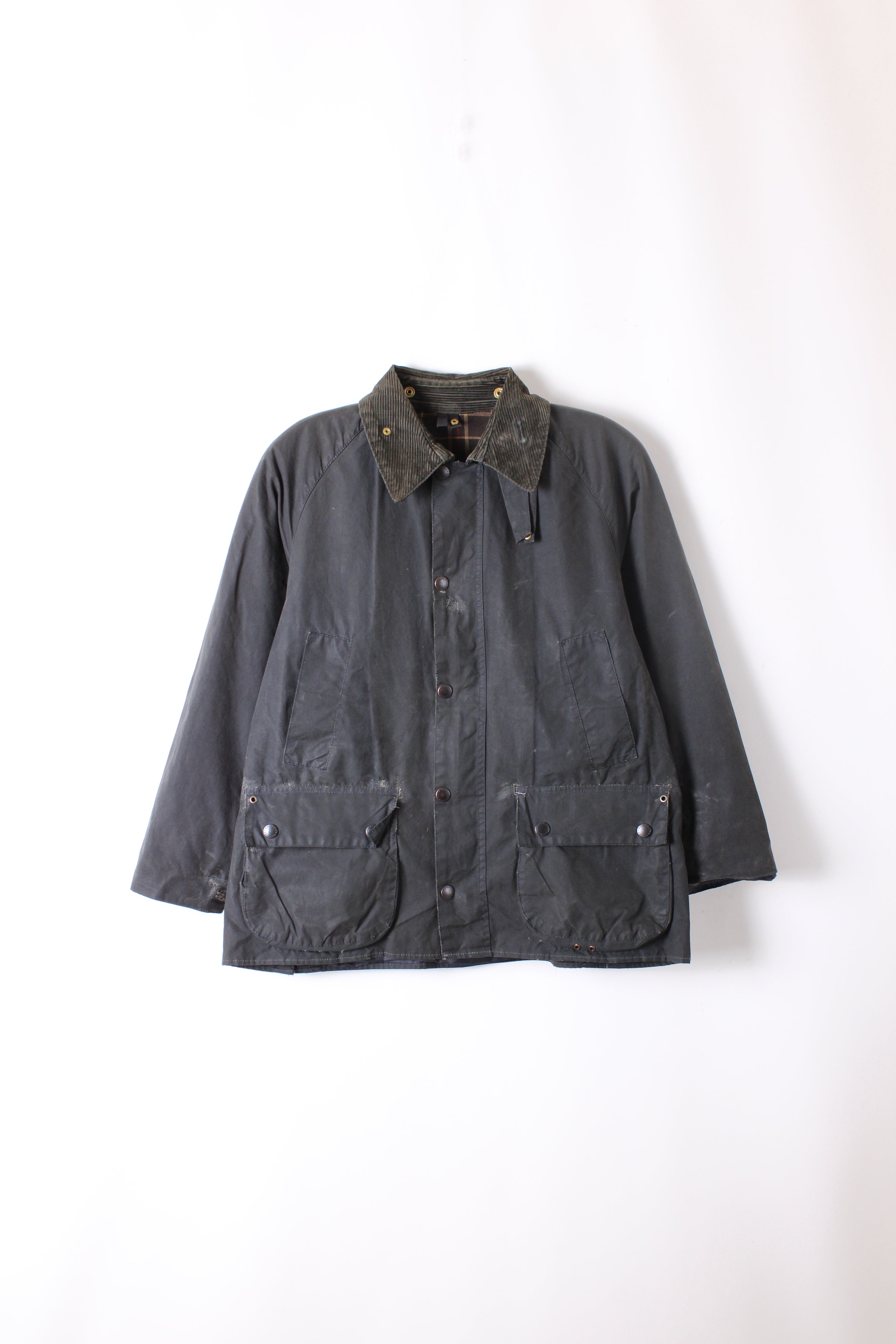 BARBOUR BEDALE WAXED JACKET BLUE - S/M