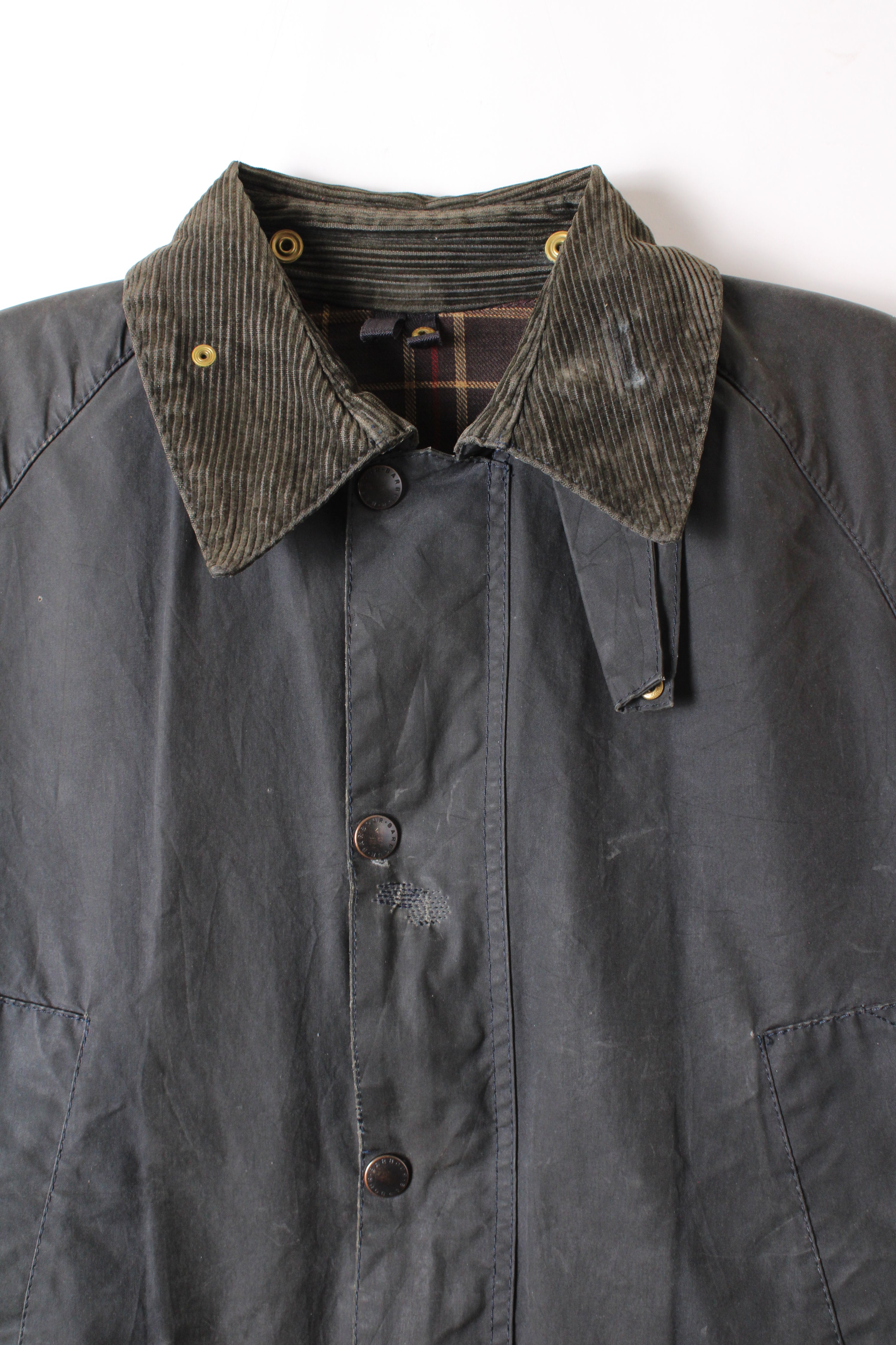 BARBOUR BEDALE WAXED JACKET BLUE - S/M