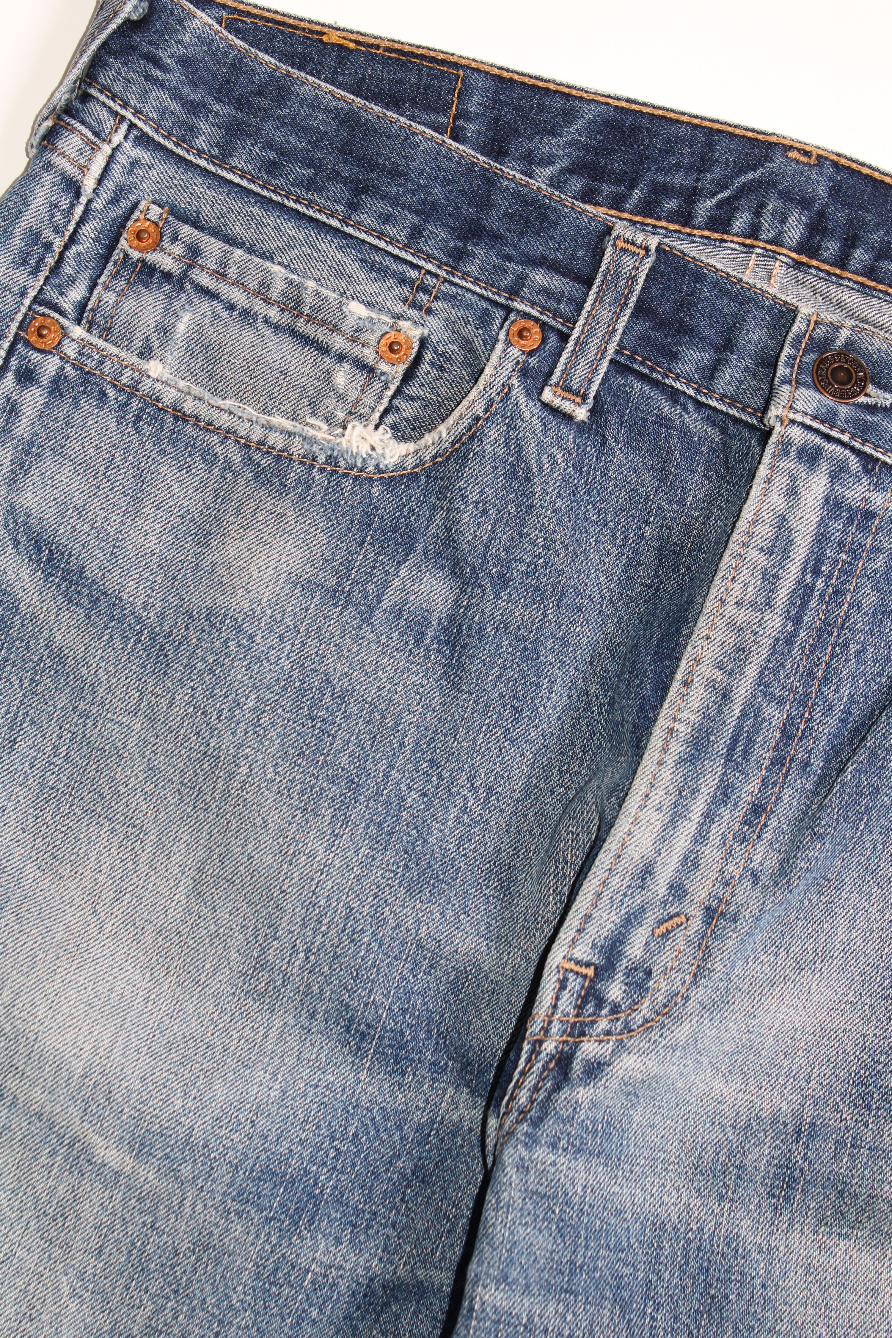 LEVIS 505 JEANS SHORTS LIGHT BLUE WASH - W34