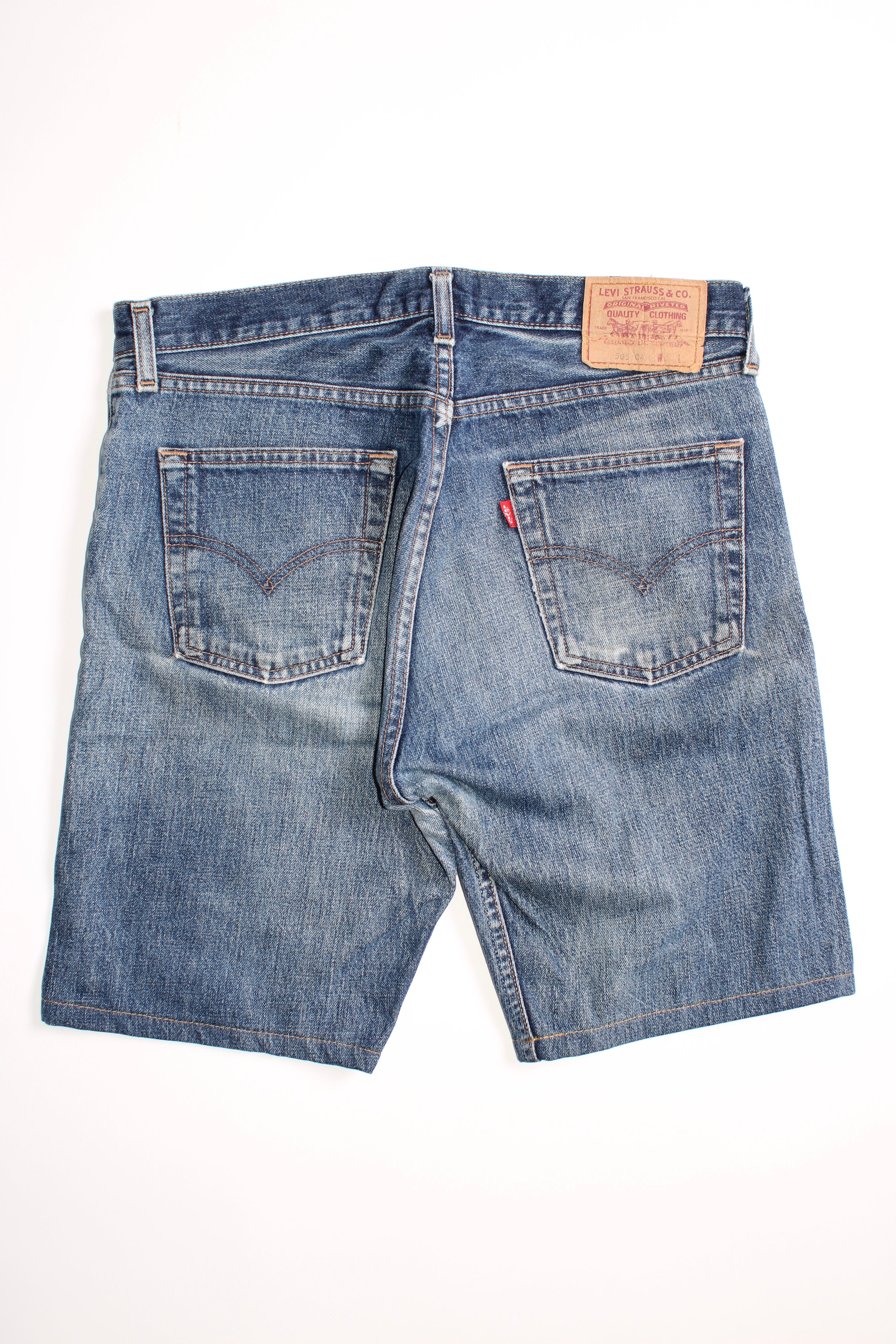 LEVIS 505 JEANS SHORTS LIGHT BLUE WASH - W34