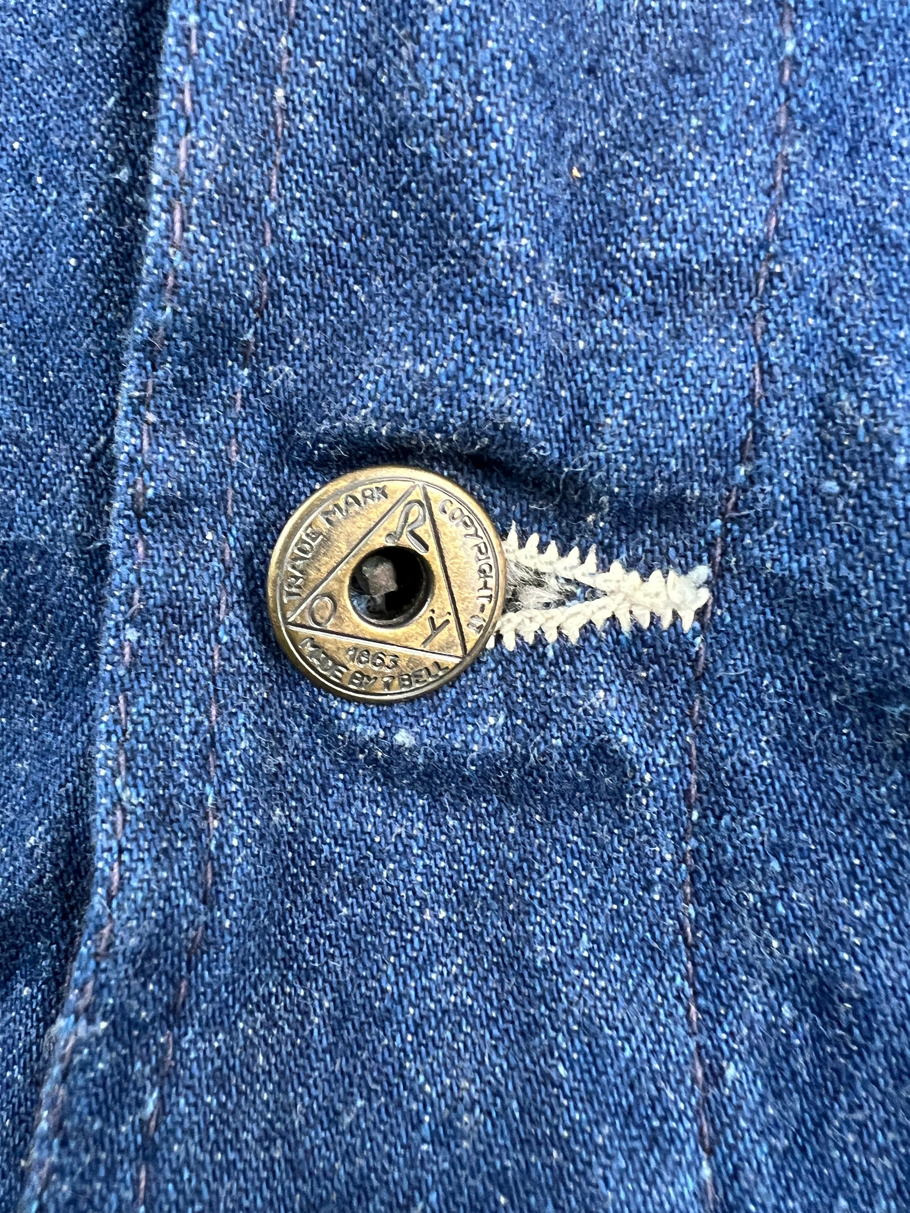 ROY ROGERS DENIM CHORE JACKET BLUE - M