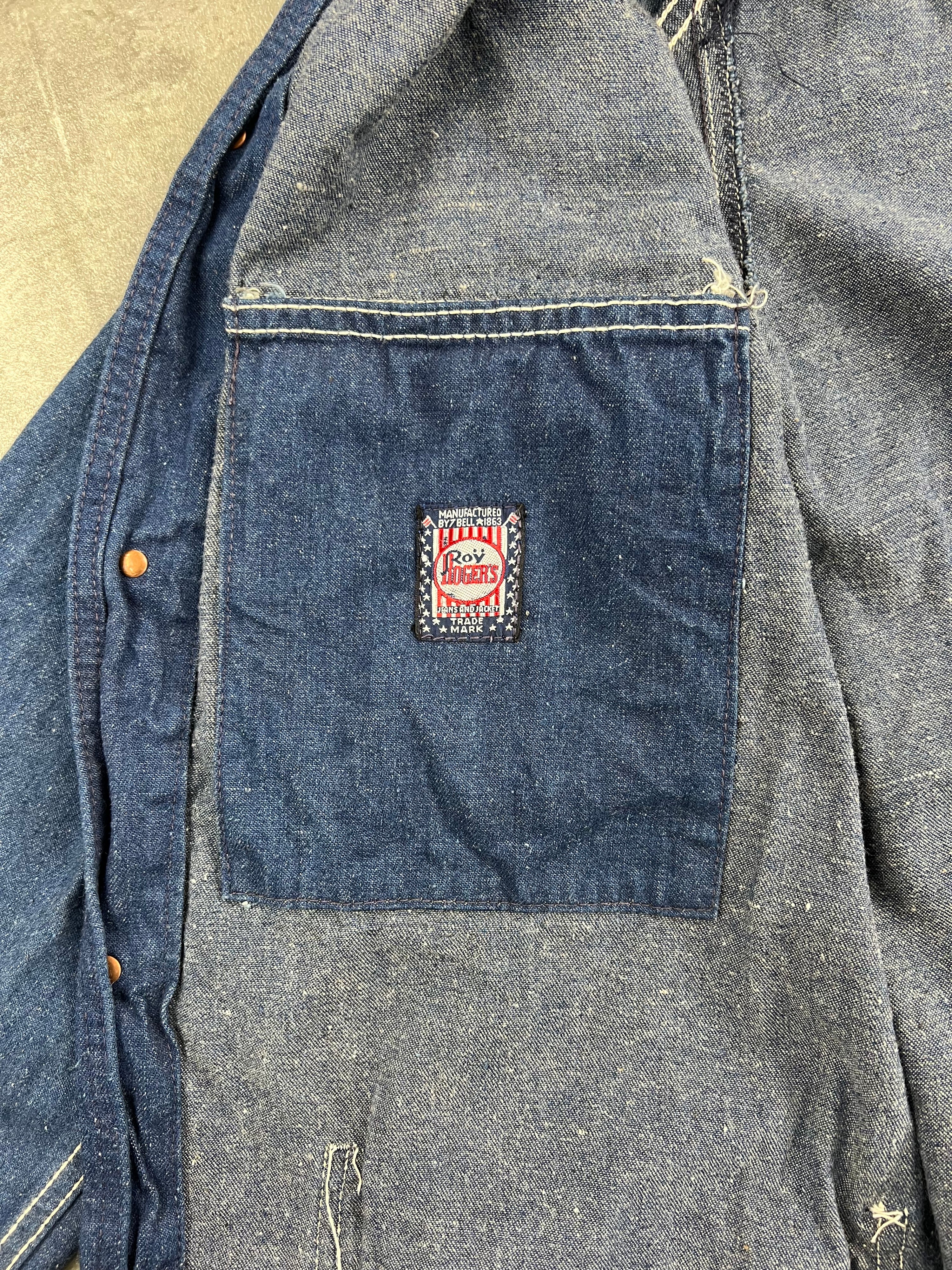 ROY ROGERS DENIM CHORE JACKET BLUE - M
