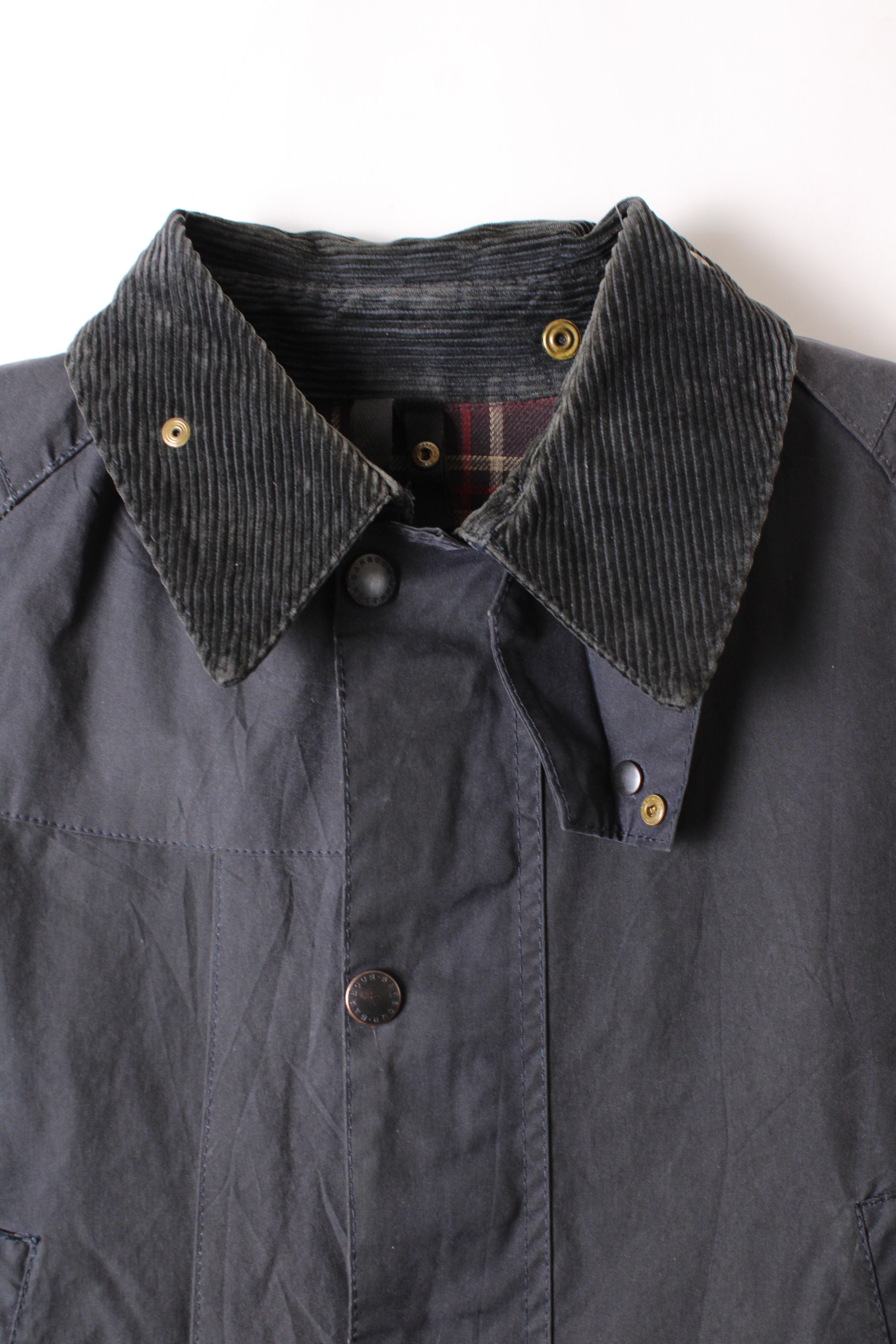 BARBOUR BEDALE WAXED JACKET BLUE - S/M