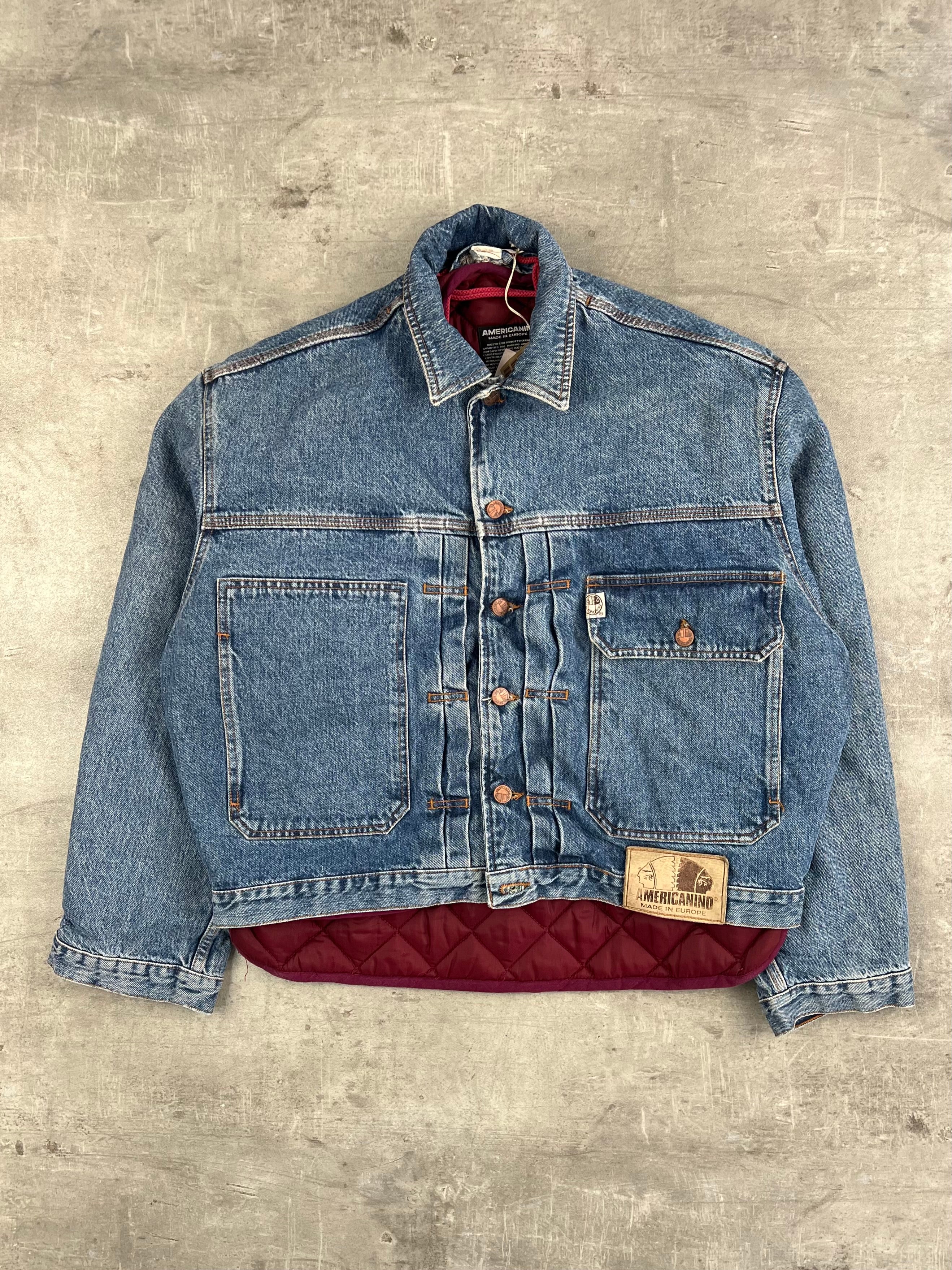 AMERICANINO DENIM JACKET WITH LINER - L